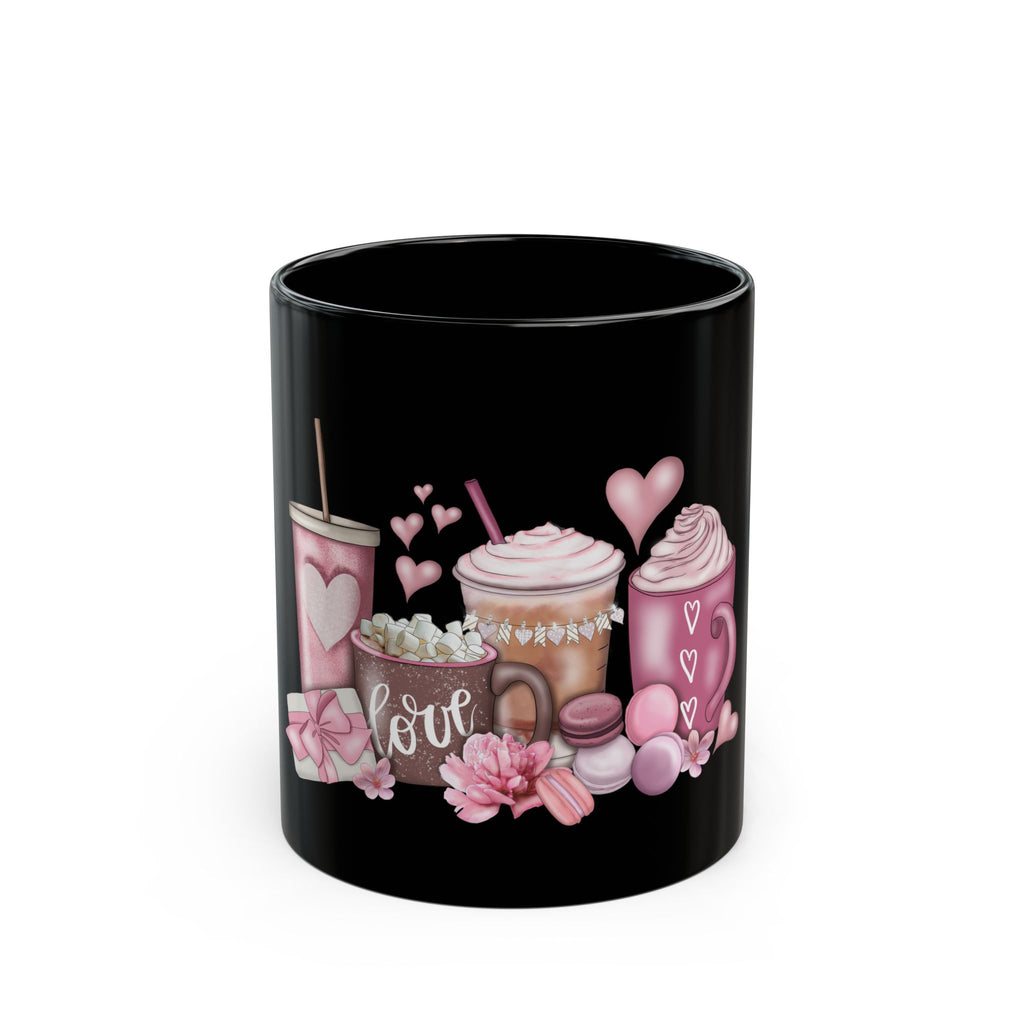 Love Coffee Black Coffee Mug, 15oz #Coffee #HotCoffee HotCoffeeClothing.com #ValentinesDay