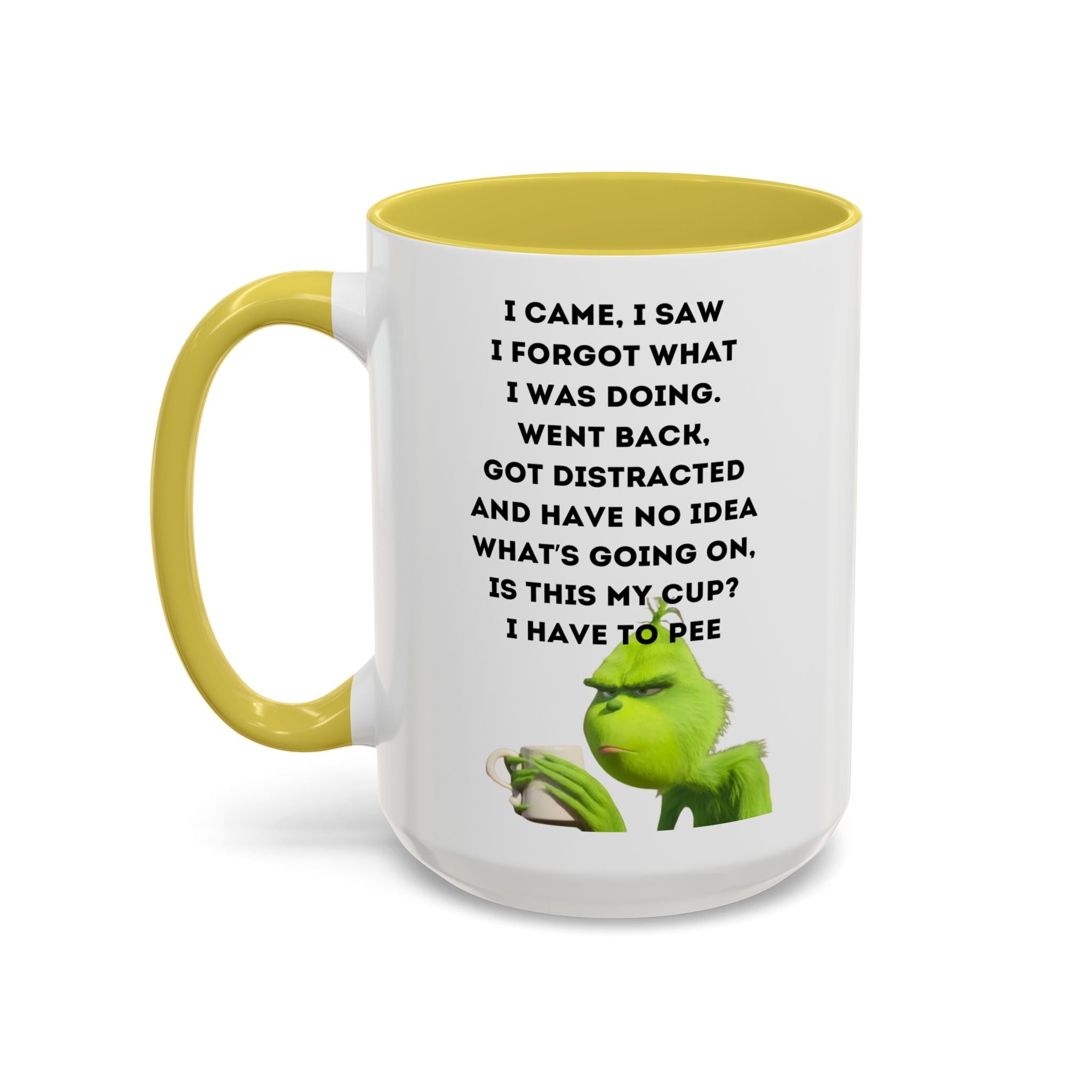Colorful Grinch Coffee Mug, Fun Holiday Gift, Funny Tea Cup, Quirky Kitchen Decor, Grinch Fan Mug, Christmas Gift Idea
