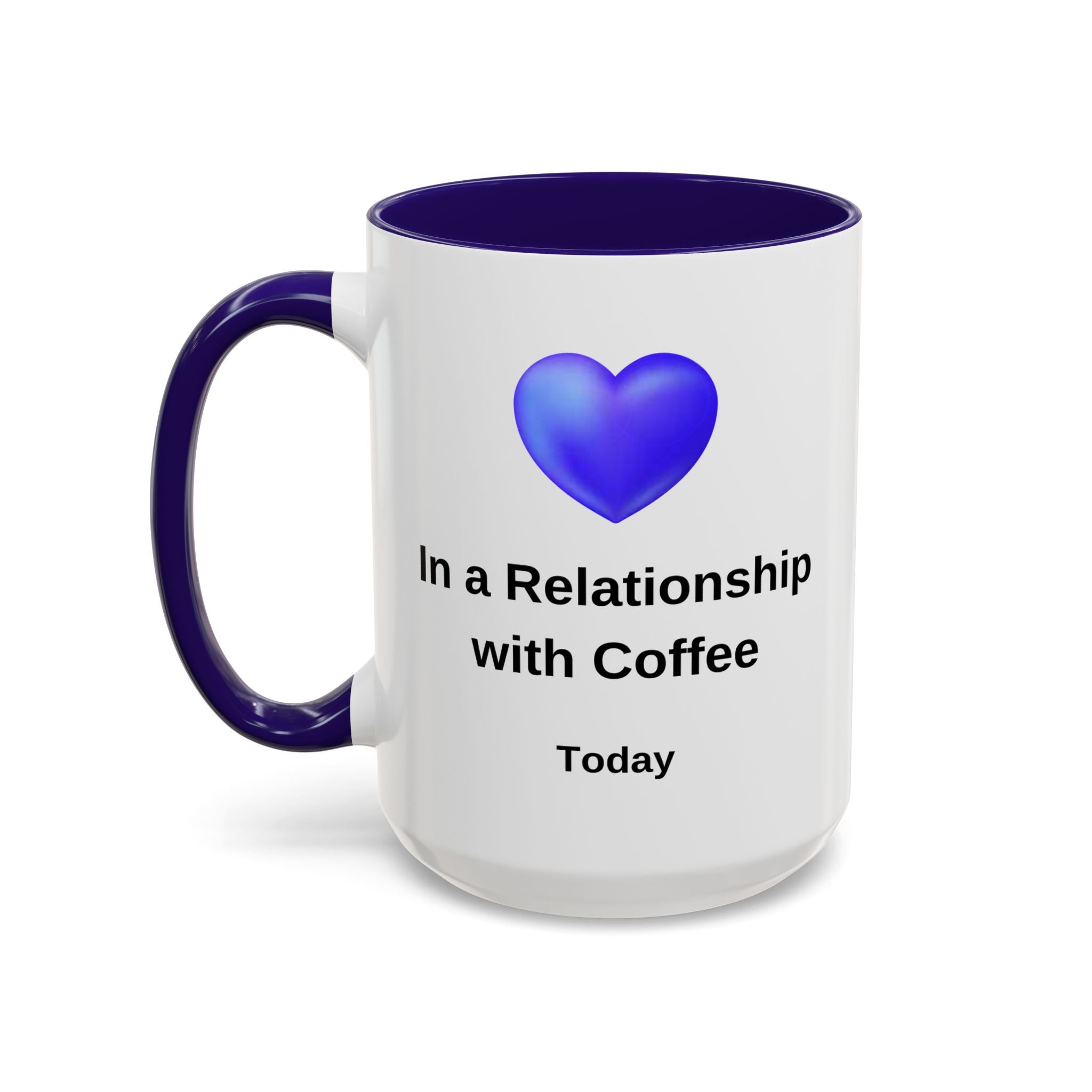 Coffee Lover Mug, Funny Coffee Cup Gift, Relationship with Coffee, Colorful Ceramic Mug, Coffee Addict Mug, Coffee Gift for Her, Coffee Mug