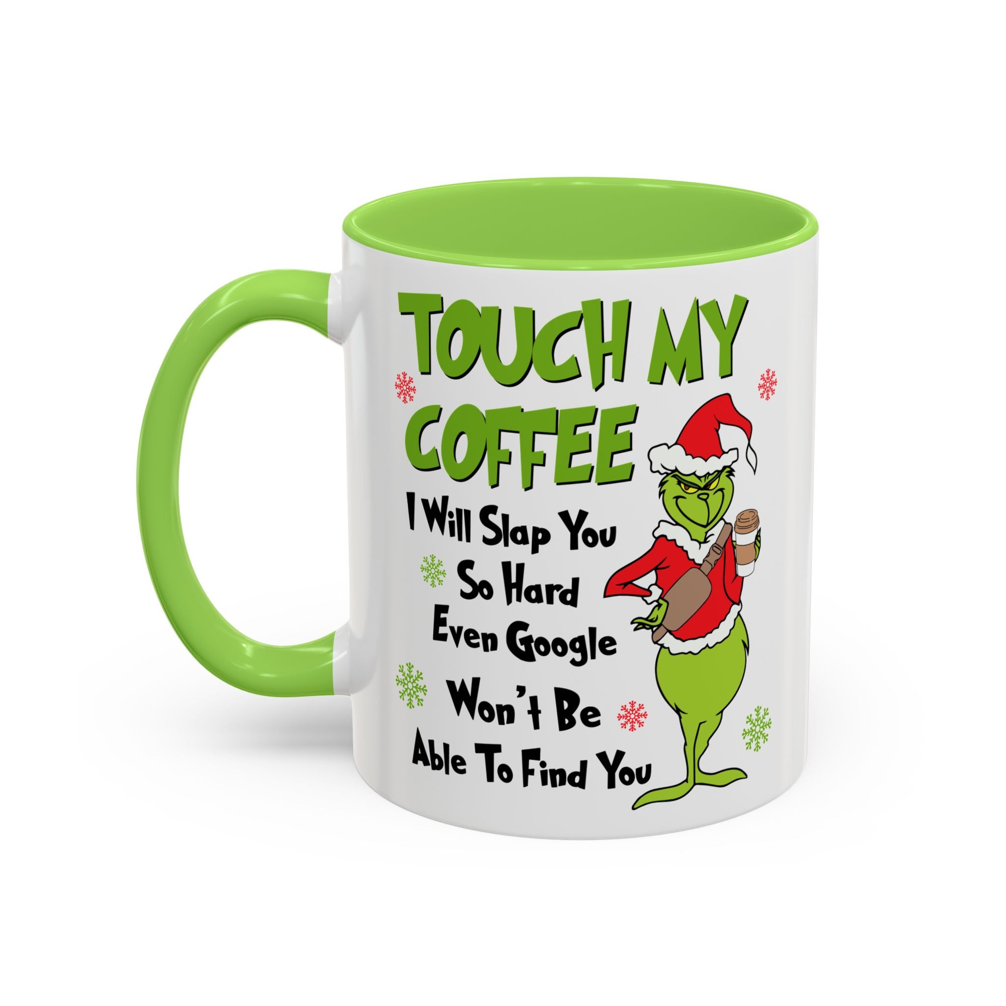 Colorful Grinch Coffee Mug - Fun Holiday Cup, Unique Gift, 11oz & 15oz Sizes, Perfect for Christmas, Funny Humor Mug, Coffee Lover's Delight