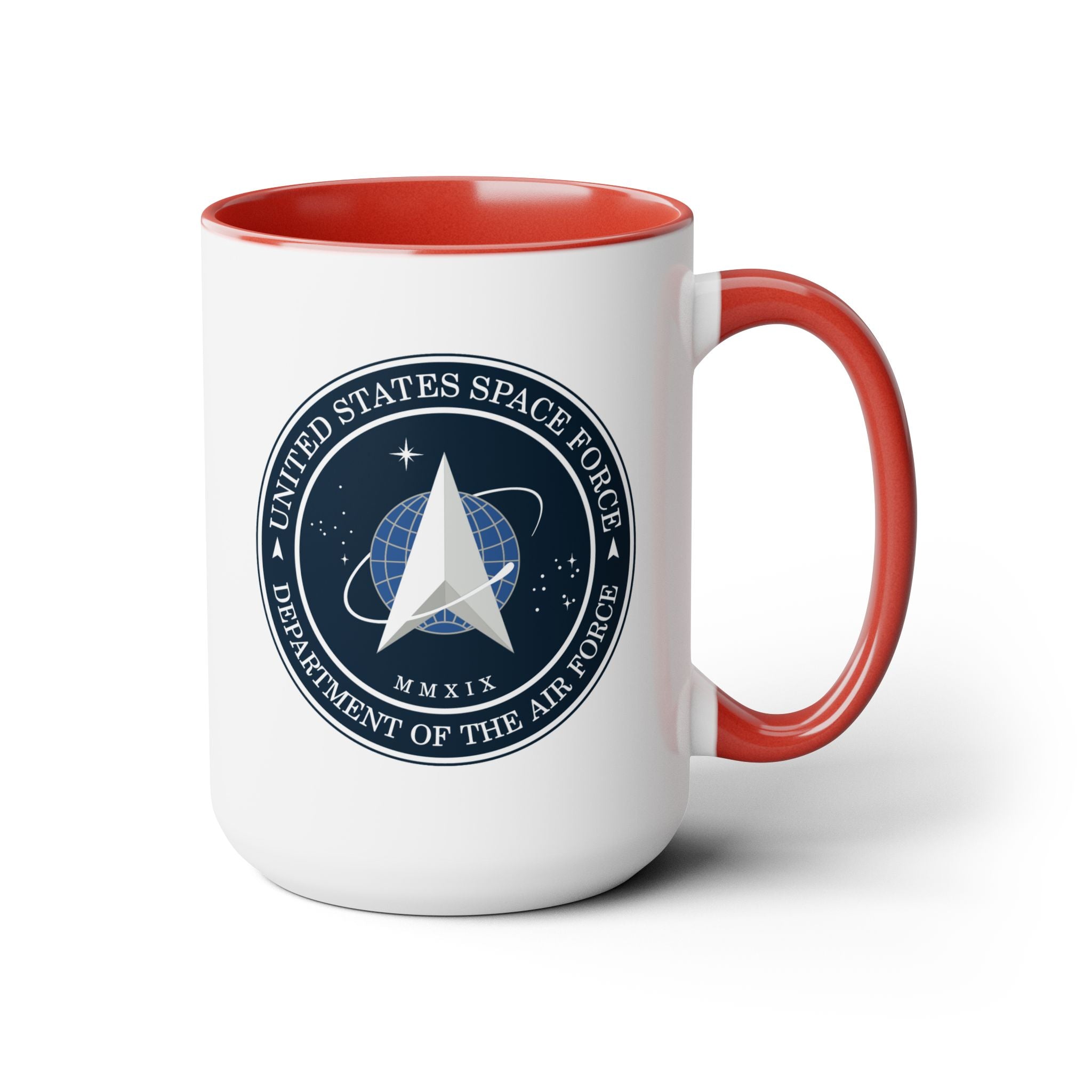 United States Space Force #SpaceForce Two-Tone Coffee Mugs, 15oz