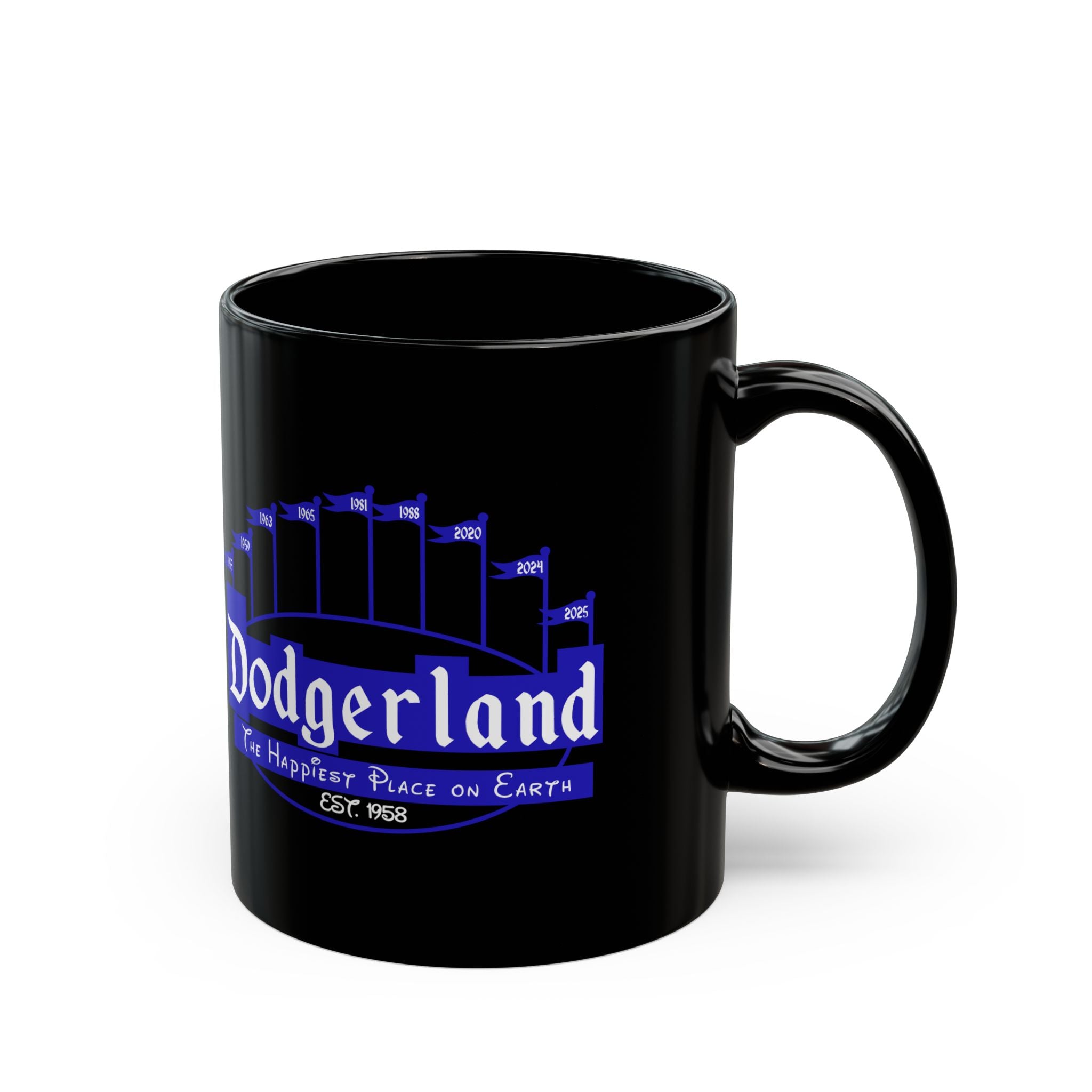 Dodgerland Logo Mug | Black Ceramic Coffee Mug