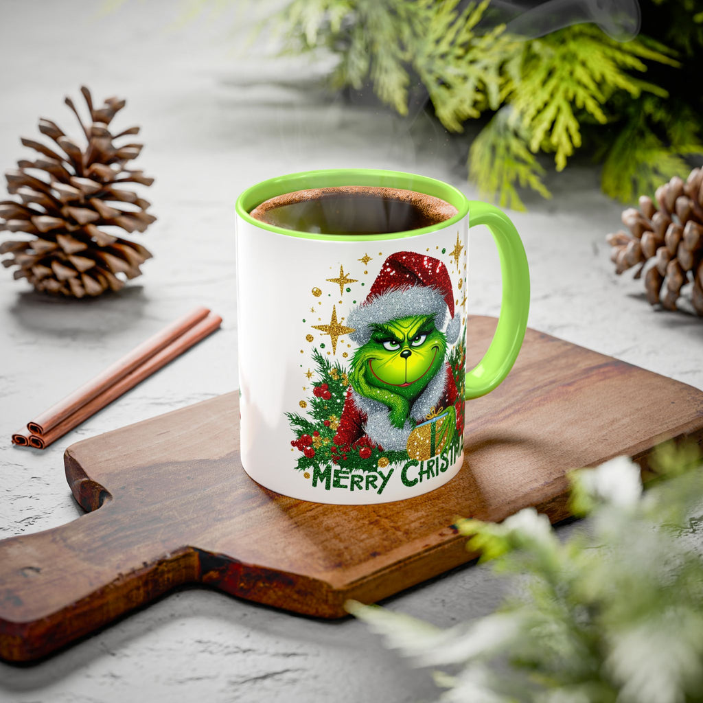 Grinchy Christmas Mug - 11oz & 15oz, Holiday Gift, Festive Beverage Cup, Winter Decorations, Fun Coffee Mug, Grinch Lover Gift