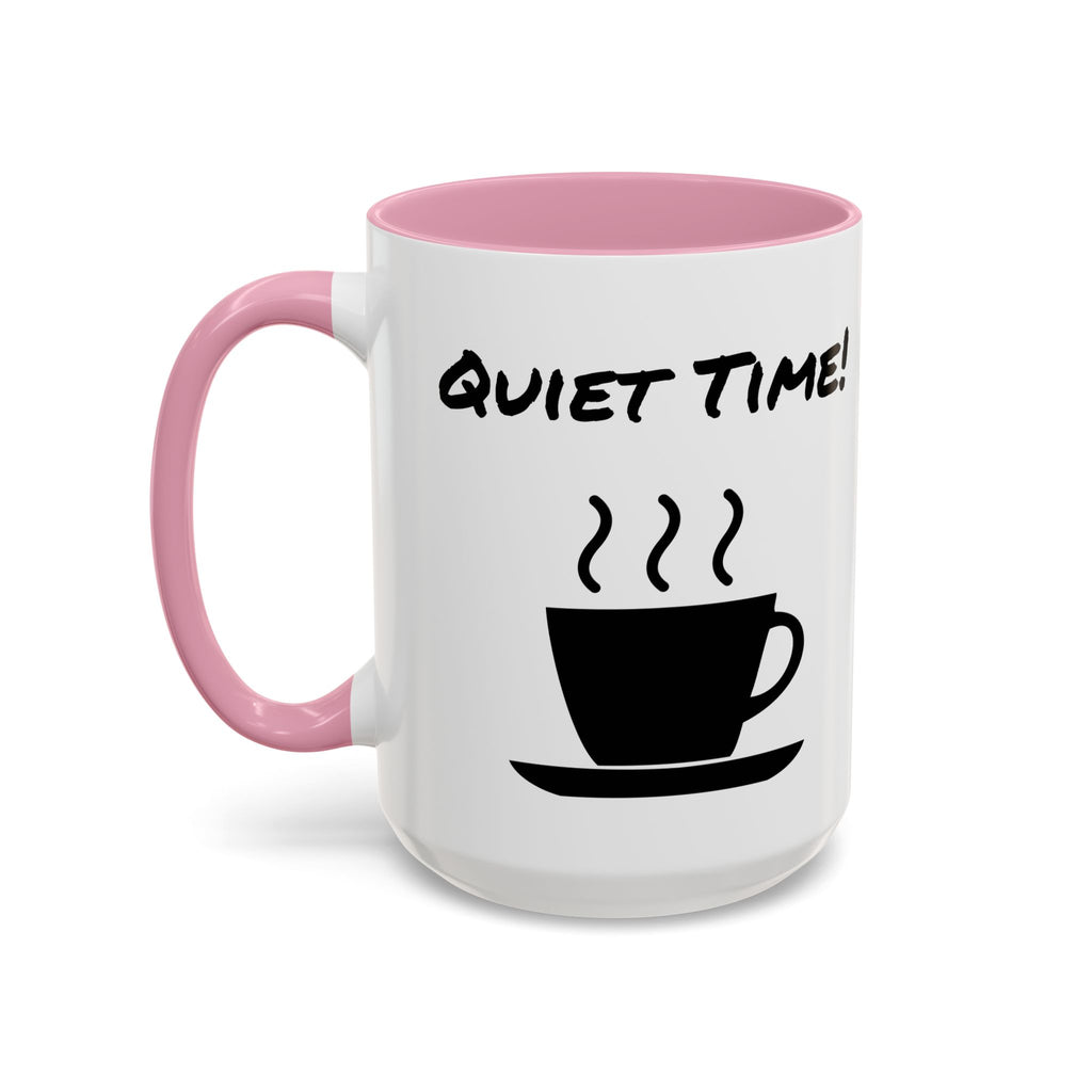 Quiet Time Coffee Mug — Black Accent 11oz/15oz