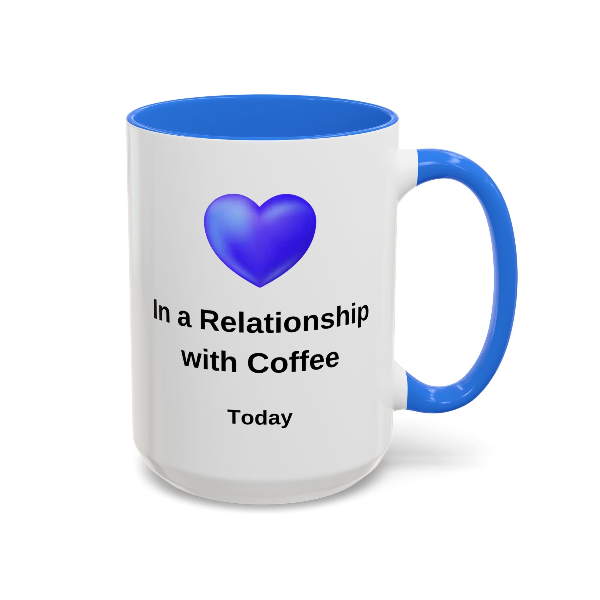 Coffee Lover Mug, Funny Coffee Cup Gift, Relationship with Coffee, Colorful Ceramic Mug, Coffee Addict Mug, Coffee Gift for Her, Coffee Mug