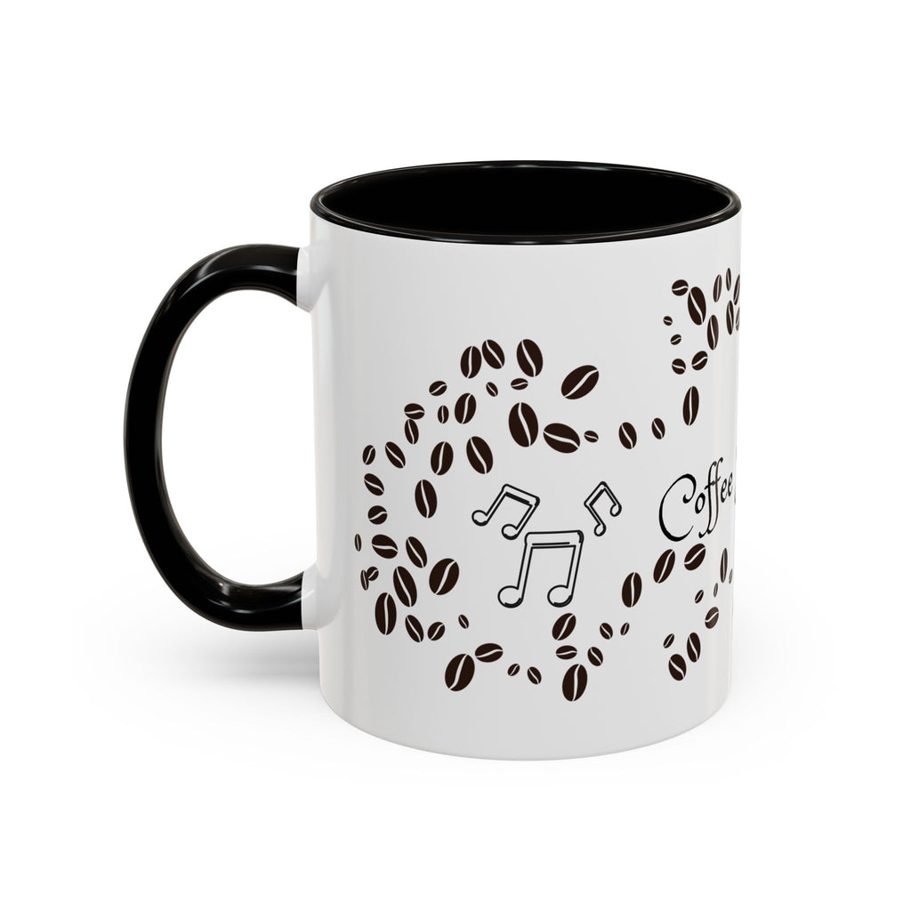 Coffee Sings to Me Mug — 11oz/15oz Ceramic Coffee Bean Music Mug