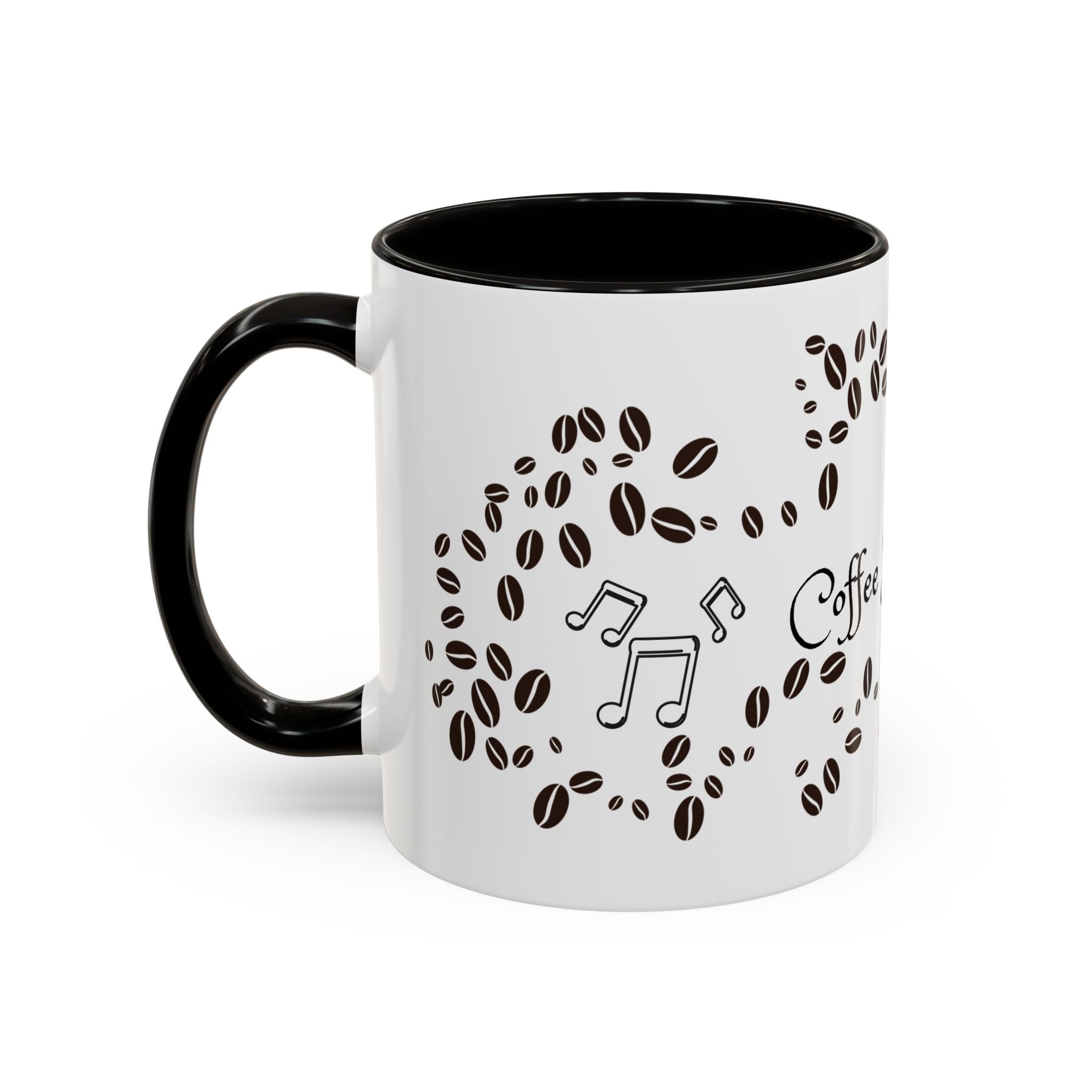 Coffee Sings to Me Mug — 11oz/15oz Ceramic Coffee Bean Music Mug