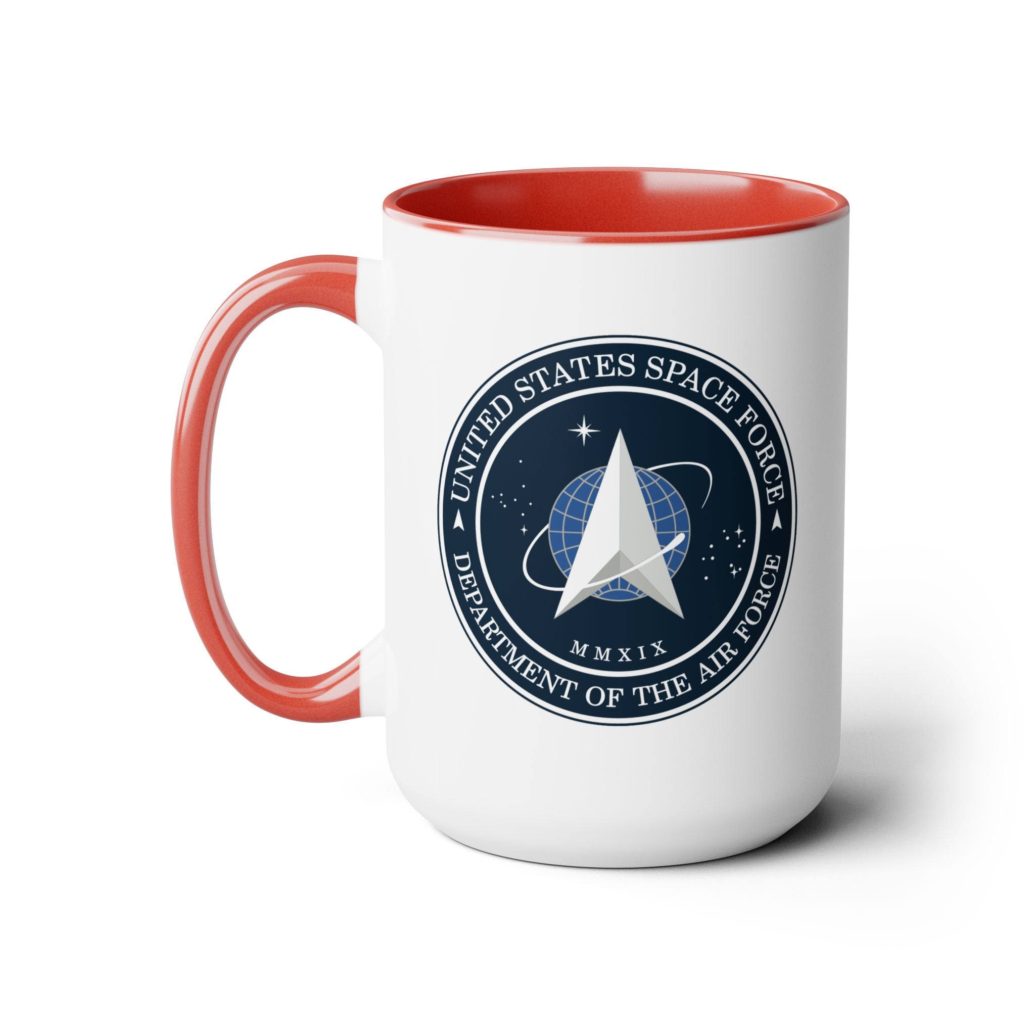 United States Space Force #SpaceForce Two-Tone Coffee Mugs, 15oz