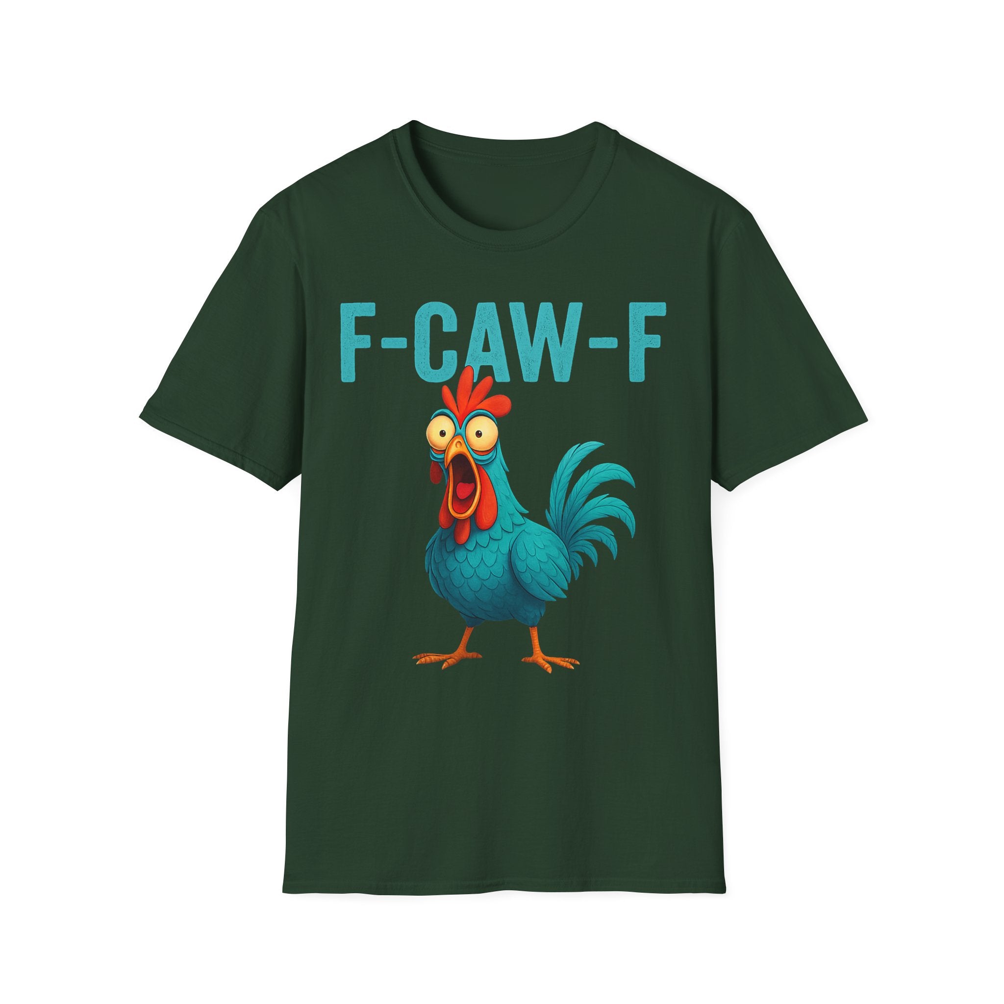 Effects of Coffee - Funny F-Caw-F Chicken T-Shirt, Humorous Tee, Gift for Poultry Lovers, Unisex Relaxed Shirt, Cartoon Animal Shirt