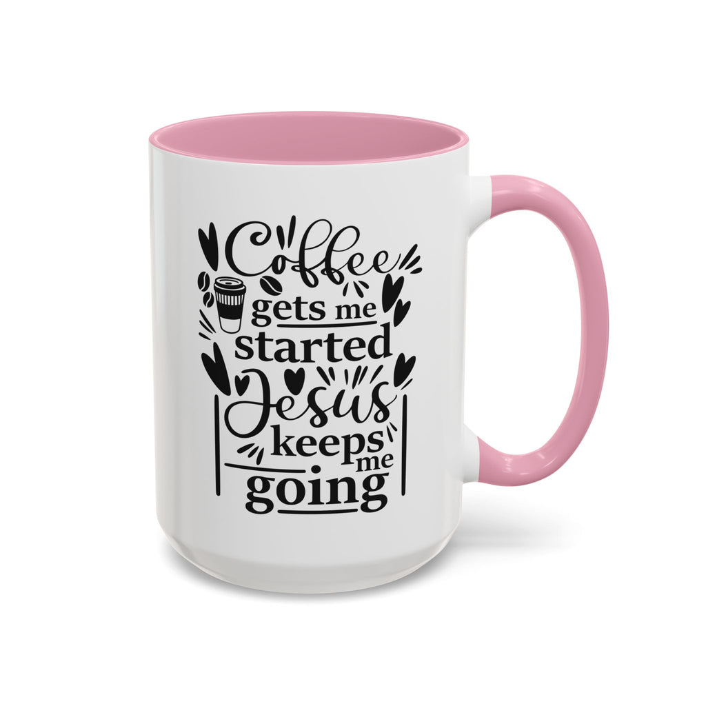 Faithful Morning Mug, Christian Coffee Cup, Religious Tea Mug, Jesus and Coffee Drinkware, Colorful Ceramic Mug