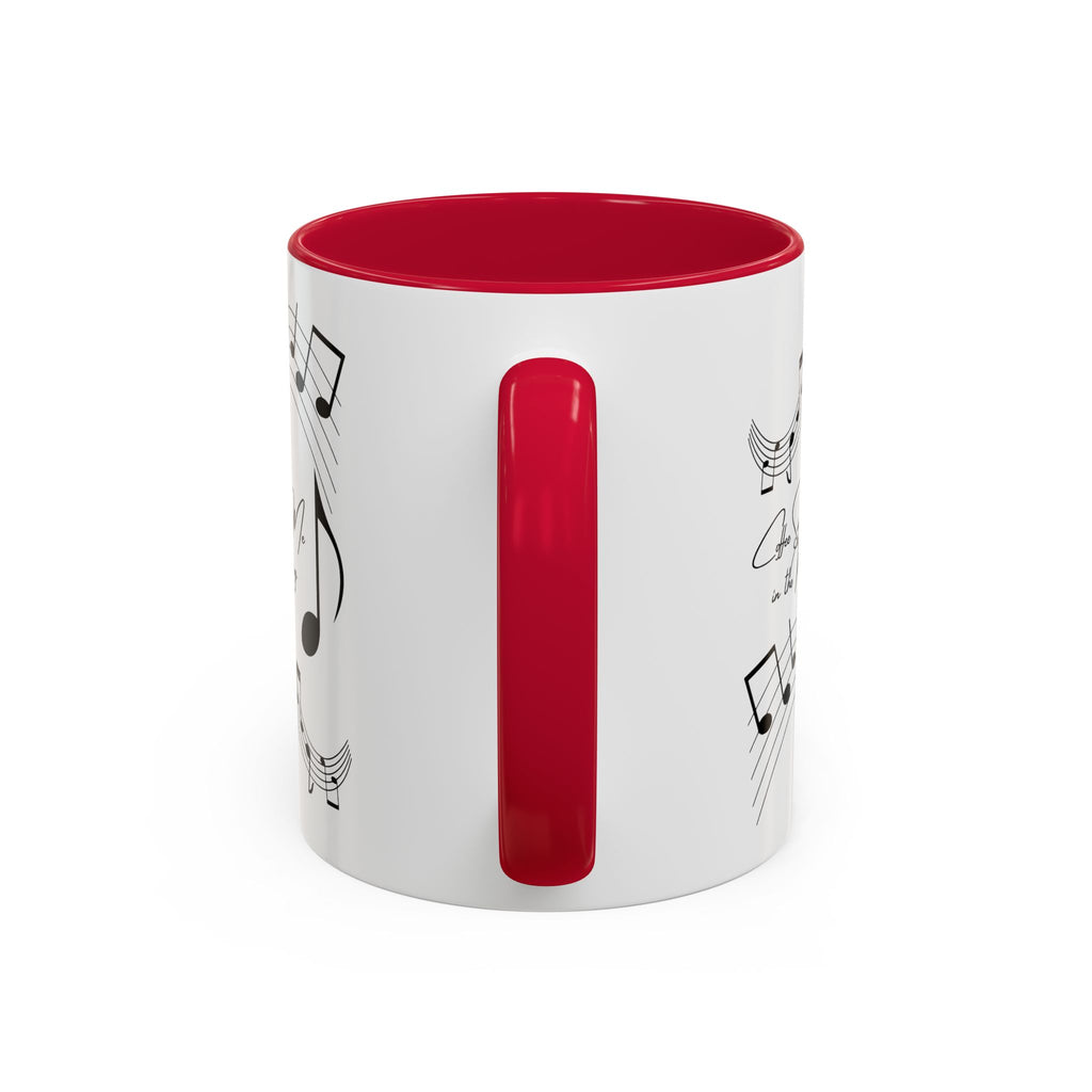 Music Notes Ceramic Mug — "She Sings to Me in the Morning" (11oz/15oz)