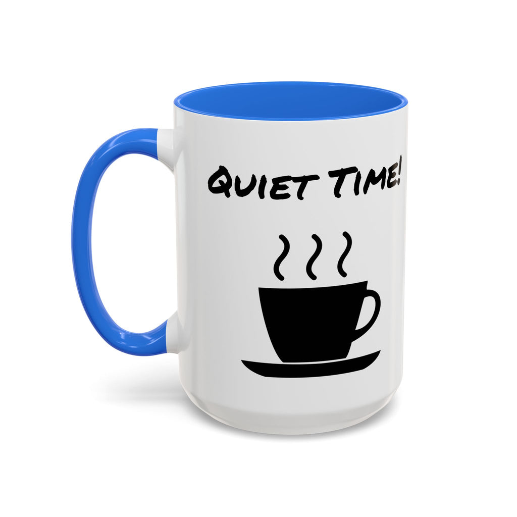 Quiet Time Coffee Mug — Black Accent 11oz/15oz