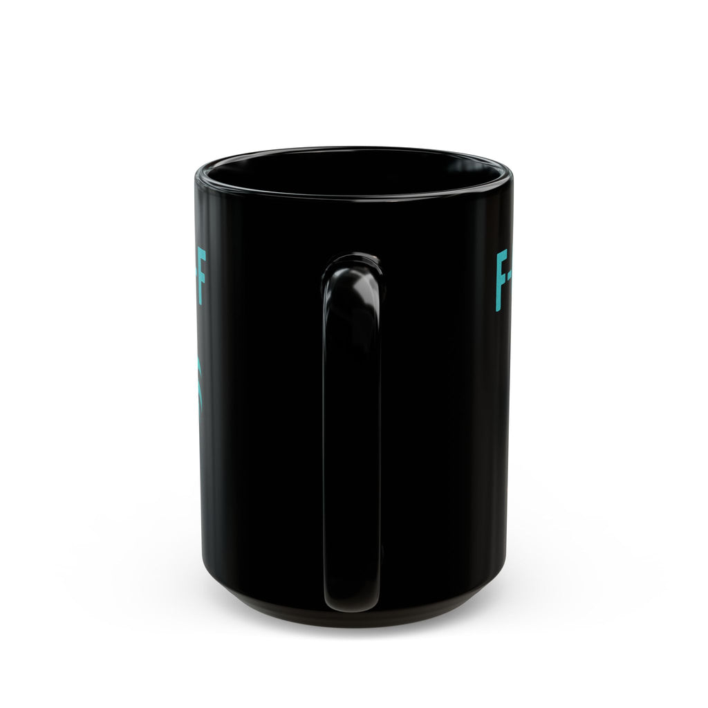 F-CAW-F Rooster Coffee Mug — Funny Chicken Black Ceramic Mug (11oz & 15oz)