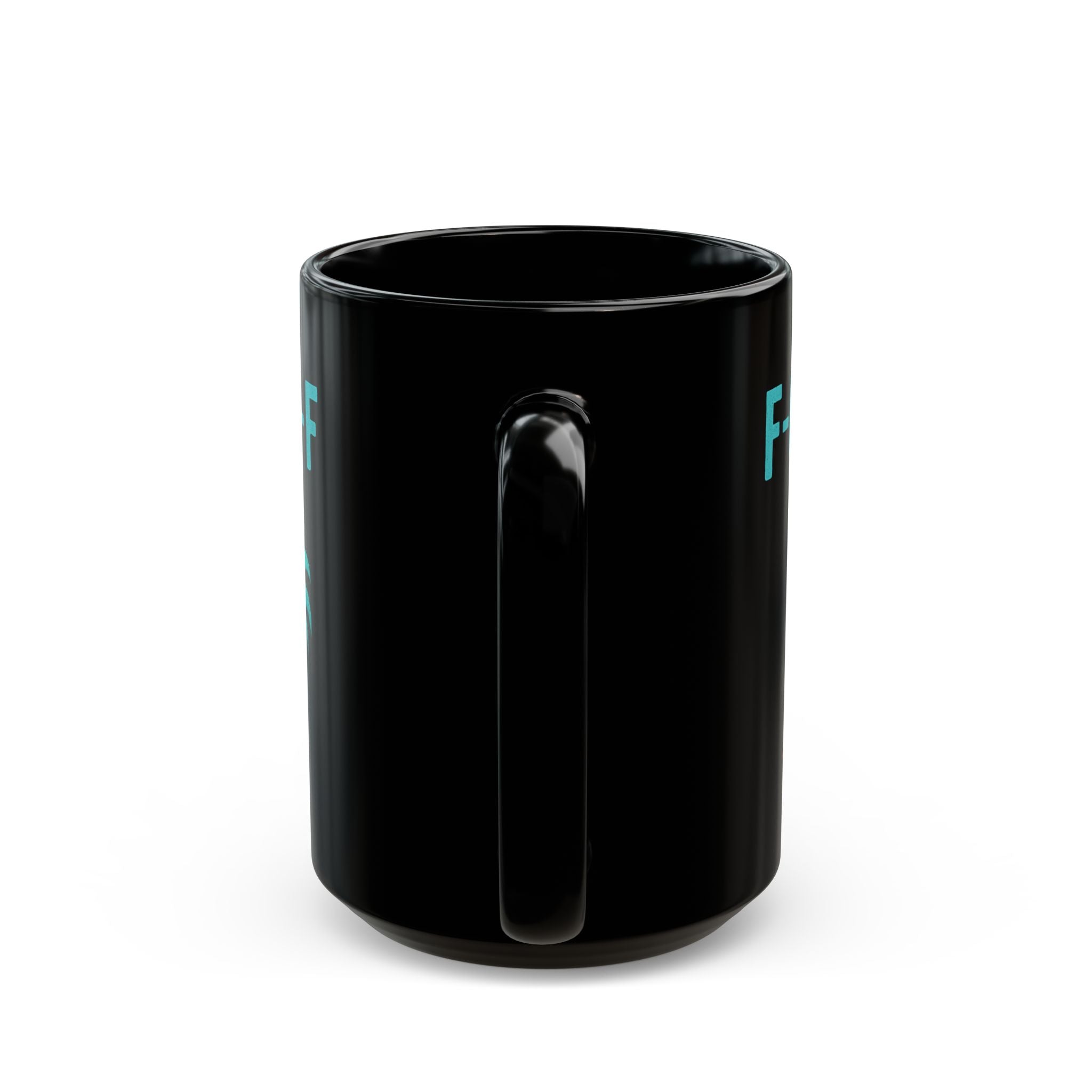 F-CAW-F Rooster Coffee Mug — Funny Chicken Black Ceramic Mug (11oz & 15oz)