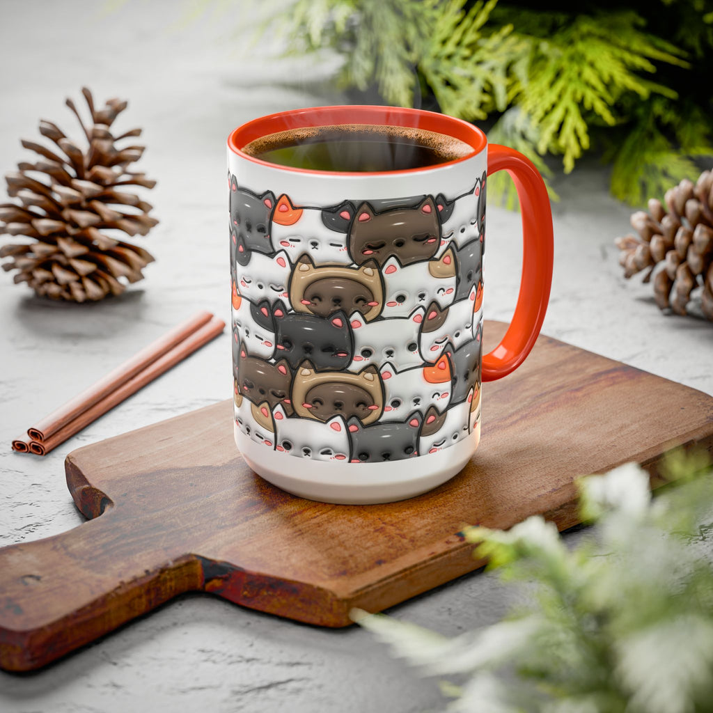 Colorful Cat Mugs - Cute Pet Lover Gift, Cat-Themed Coffee Cup, Cat Lover's Mug, Fun Kitchen Decor, Feline Art Drinkware
