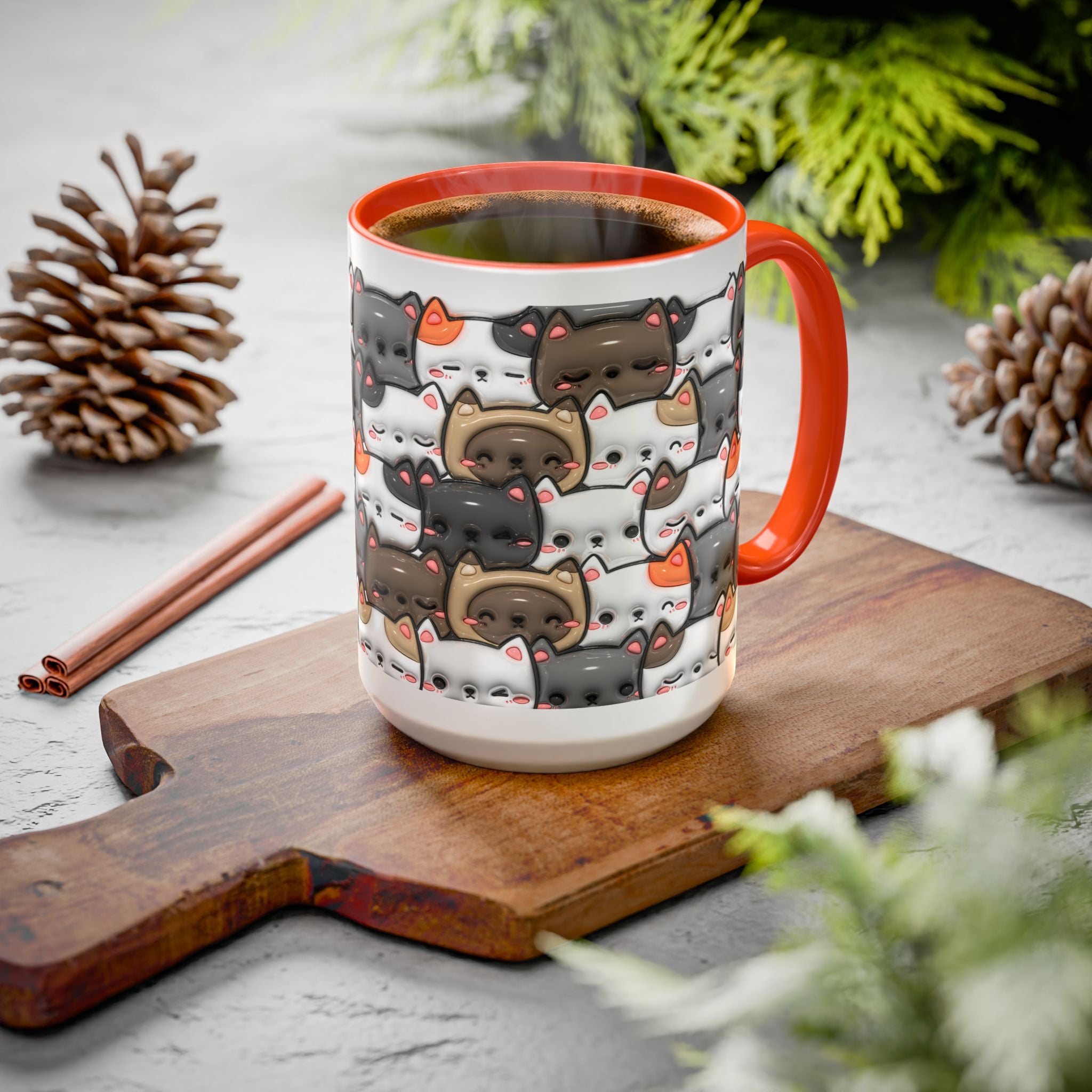 Colorful Cat Mugs - Cute Pet Lover Gift, Cat-Themed Coffee Cup, Cat Lover's Mug, Fun Kitchen Decor, Feline Art Drinkware