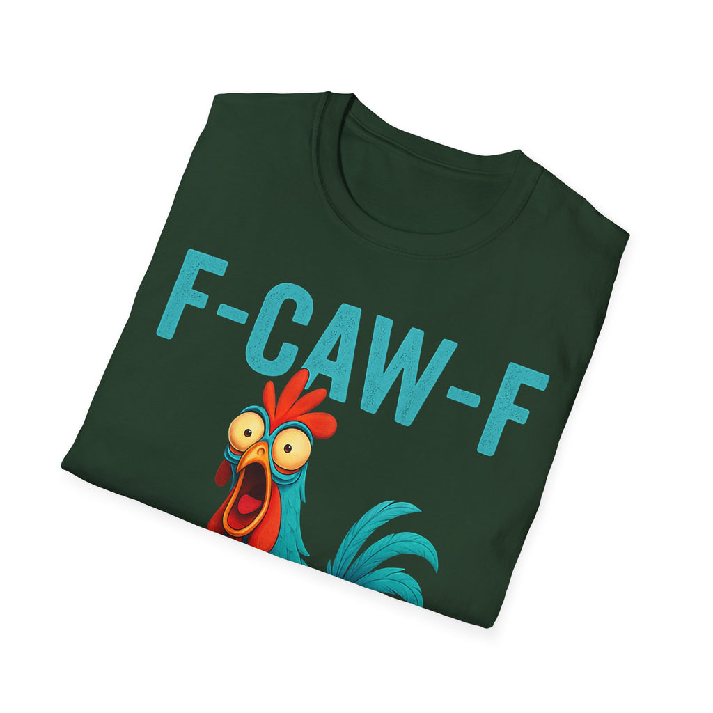 Effects of Coffee - Funny F-Caw-F Chicken T-Shirt, Humorous Tee, Gift for Poultry Lovers, Unisex Relaxed Shirt, Cartoon Animal Shirt