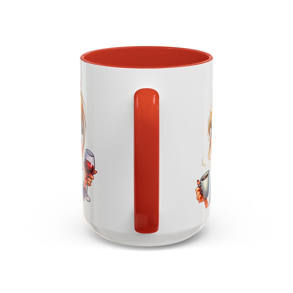 My Day Starts With Coffee and Ends With Wine Mug | Accent Coffee Mug