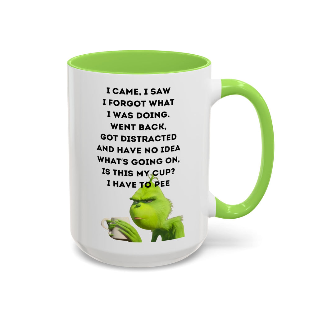 Colorful Grinch Coffee Mug, Fun Holiday Gift, Funny Tea Cup, Quirky Kitchen Decor, Grinch Fan Mug, Christmas Gift Idea