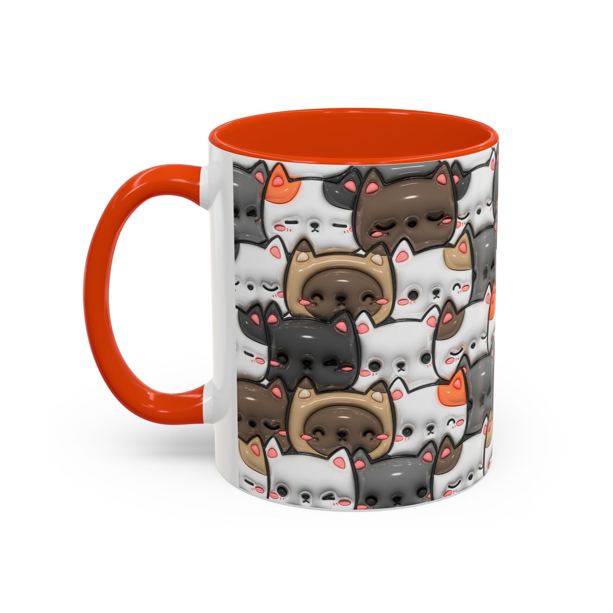 Colorful Cat Mugs - Cute Pet Lover Gift, Cat-Themed Coffee Cup, Cat Lover's Mug, Fun Kitchen Decor, Feline Art Drinkware