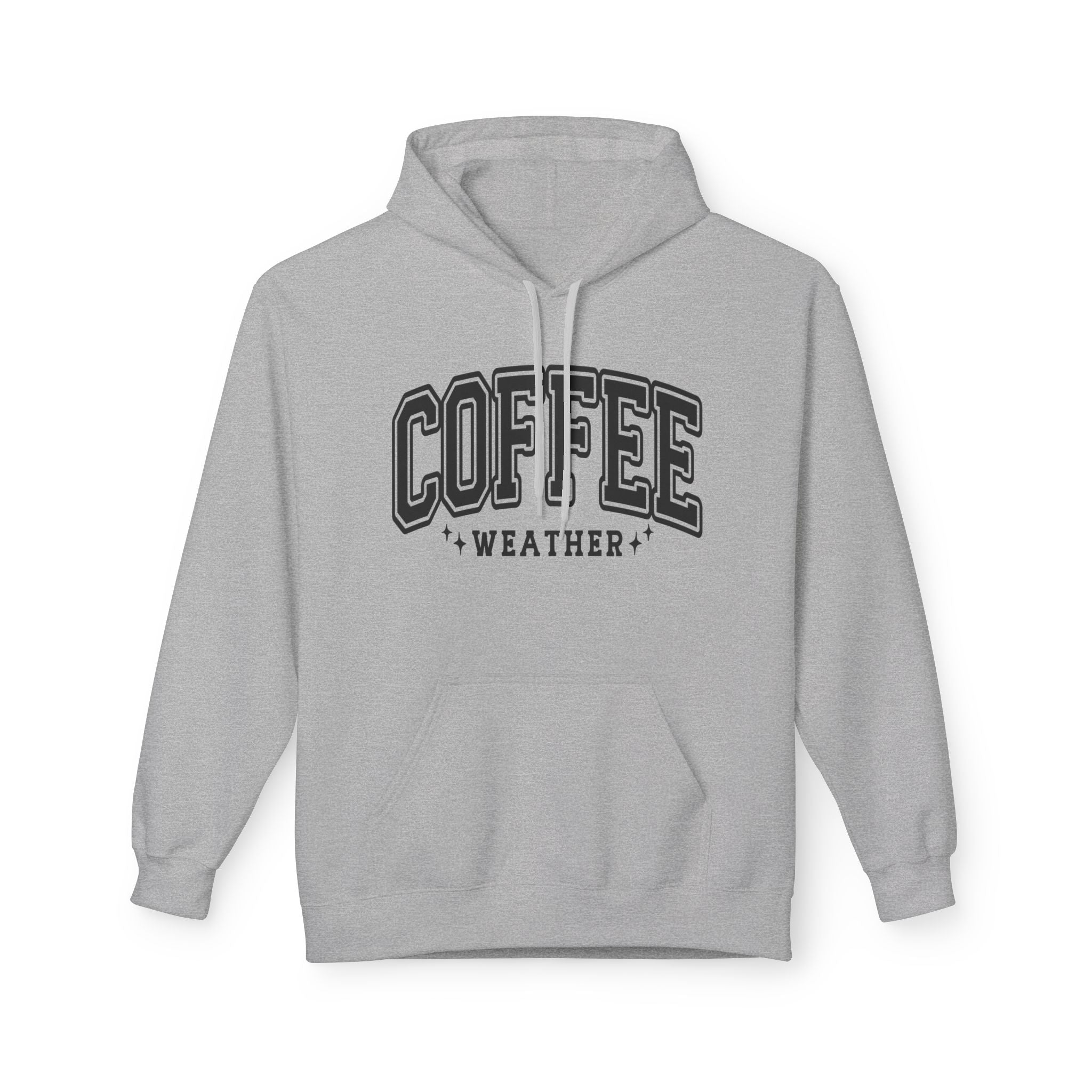 Cozy Coffee Weather Hoodie, Unisex Fleece Sweatshirt, Gift for Coffee Lovers, Fall Fashion, Casual Wear, Everyday Comfort
