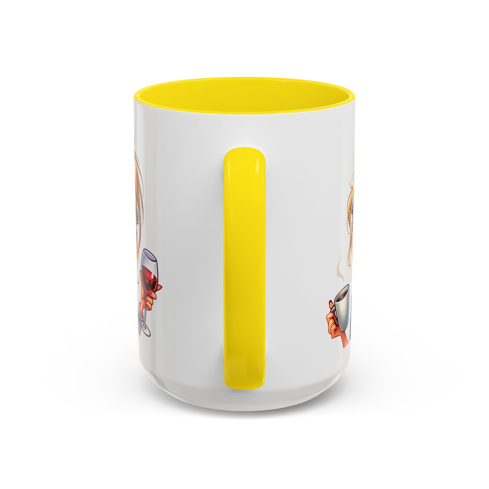 My Day Starts With Coffee and Ends With Wine Mug | Accent Coffee Mug