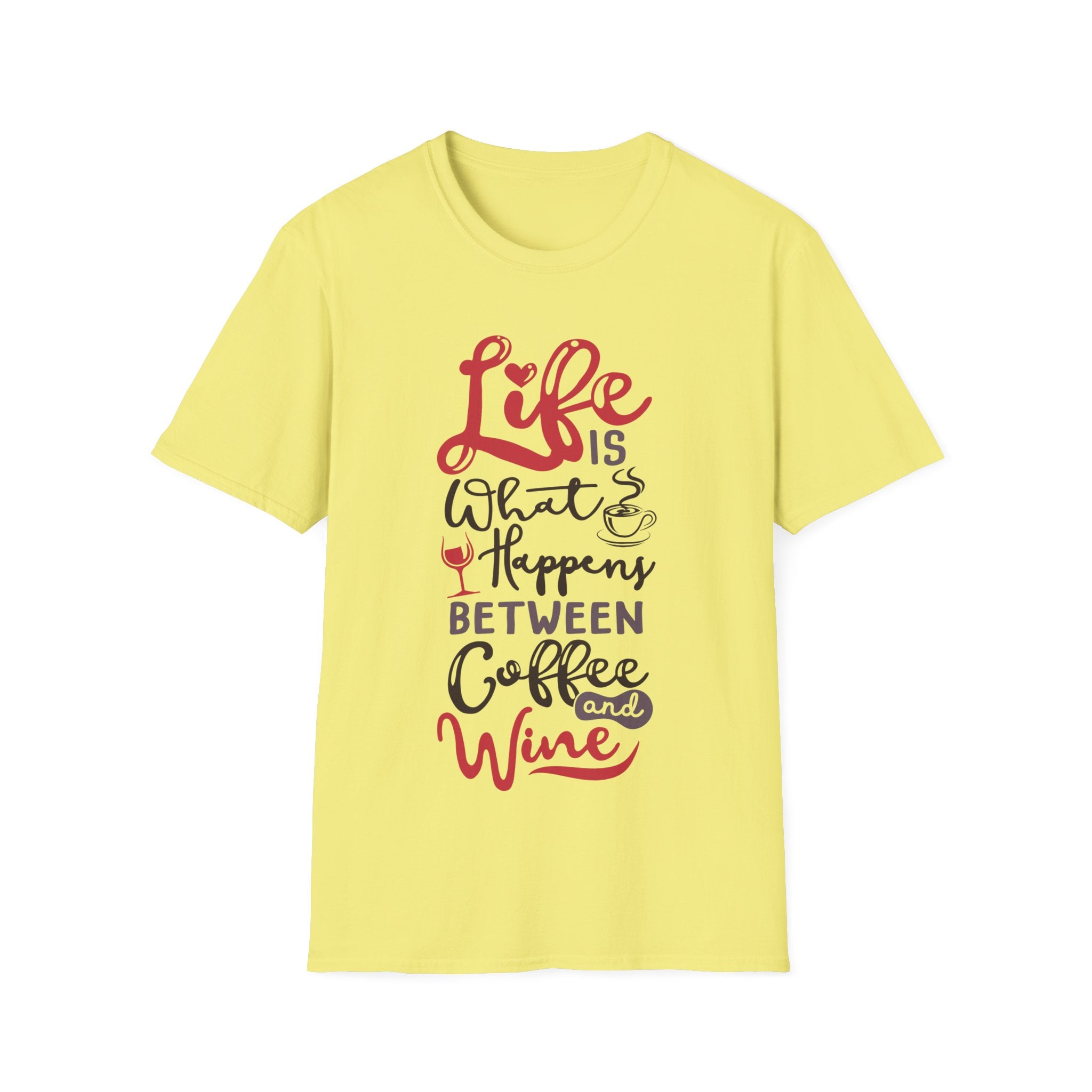 Coffee and Wine - Men's and Woman's Soft style T-Shirt