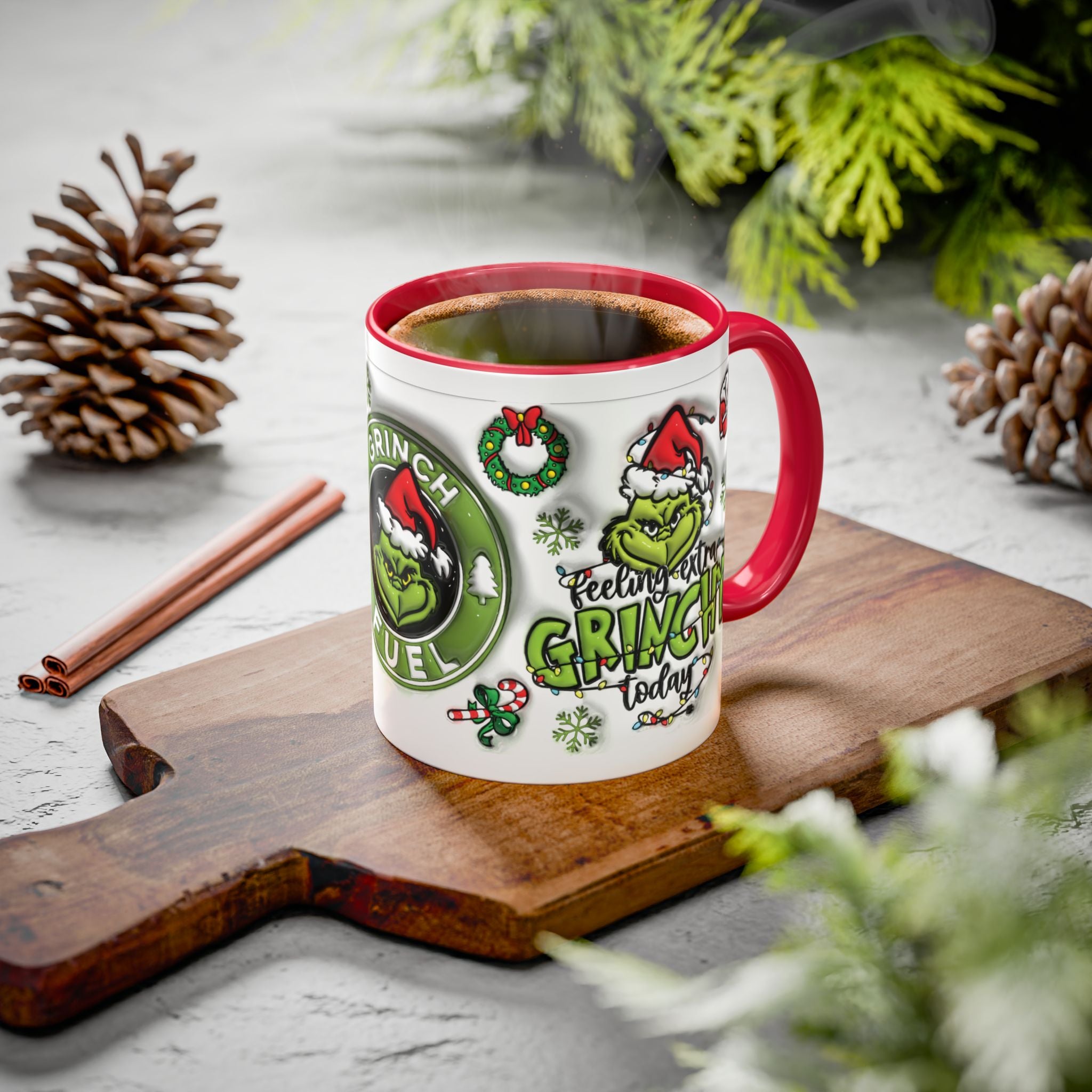 Grinch-themed Coffee Mug, Fun Holiday Gift, Christmas Mug, Grinch Fuel, Unique Grinchy Decor, Extra Grinchy Mug