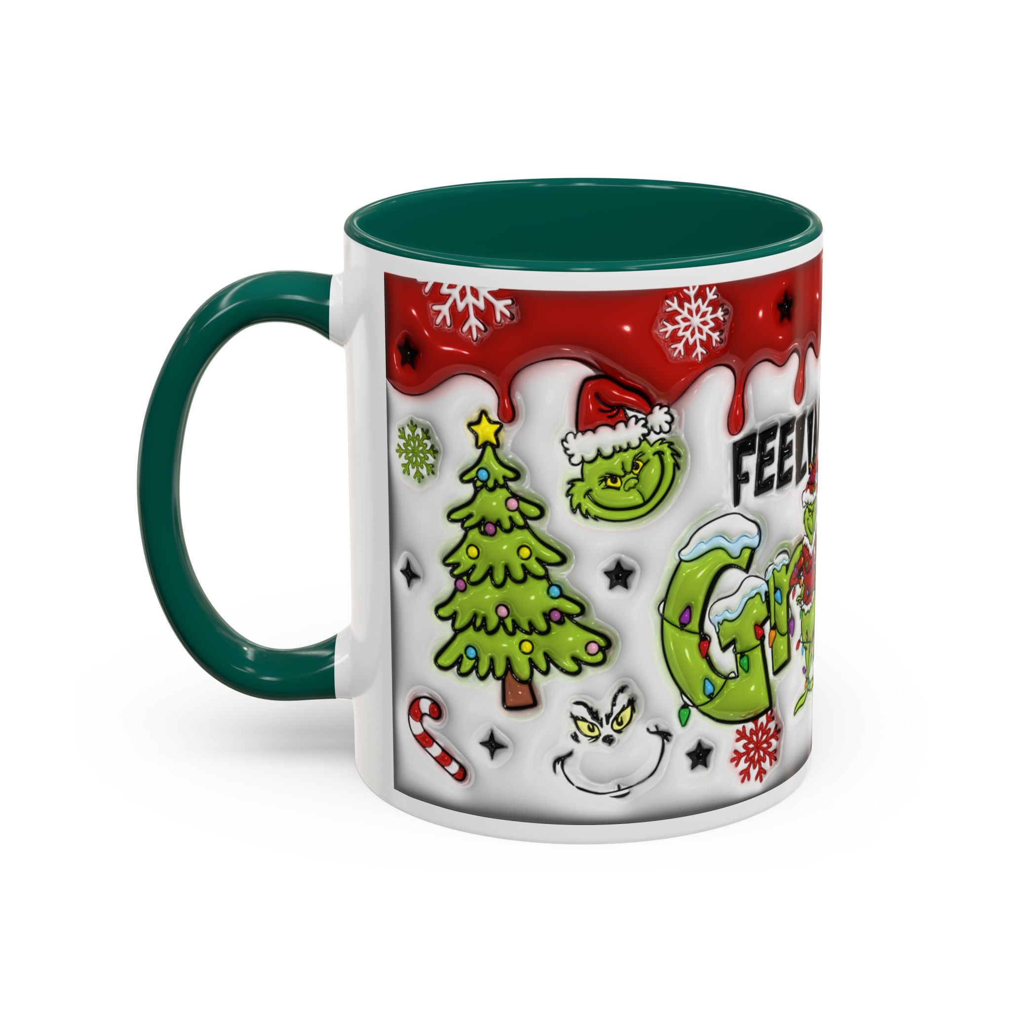 Grinch Holiday Mug - Feeling Extra Grinchy Today! Christmas Gift, Funny Coffee Cup, Holiday Decor, Winter Warmth