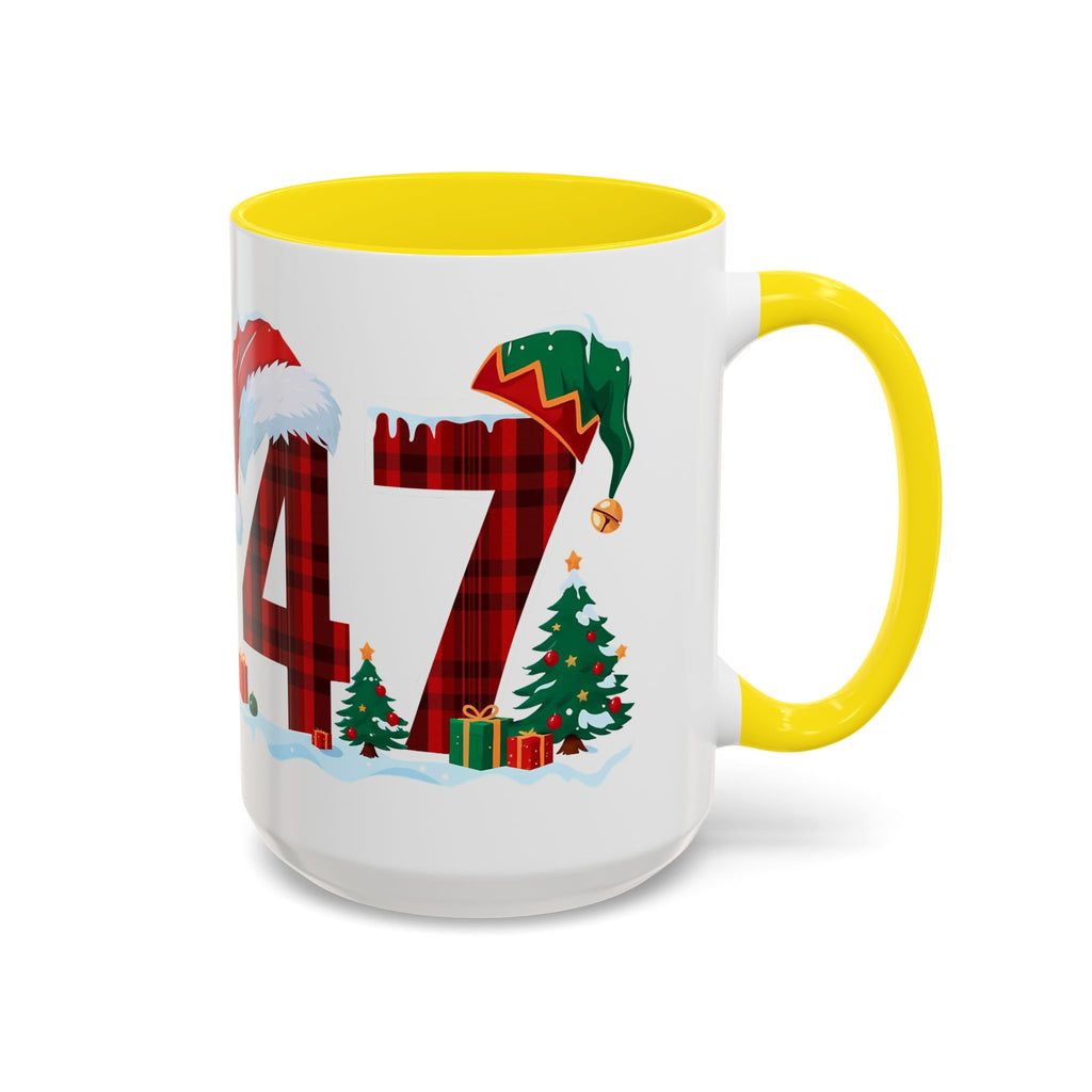 President 47 Trump Christmas Mug | Accent Coffee Mug