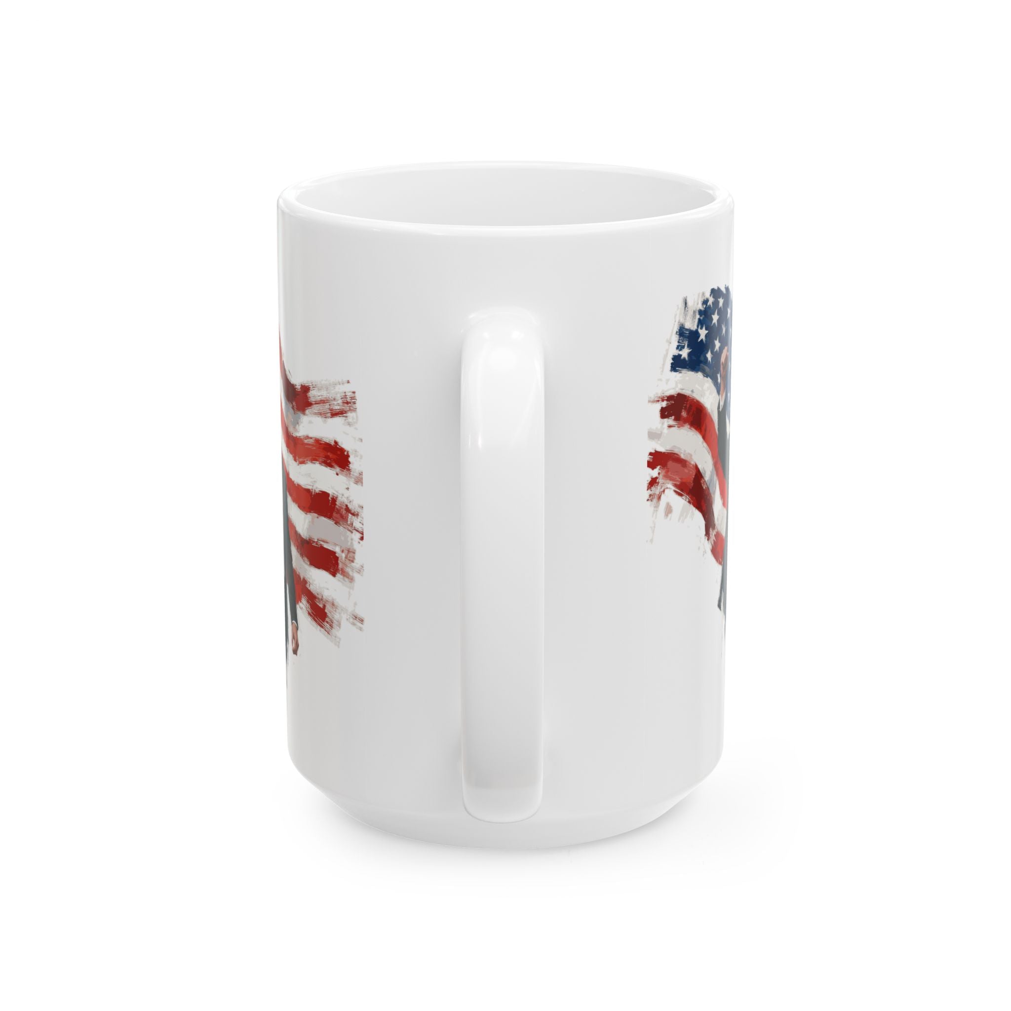 Charlie Kirk Patriotic Ceramic Mug, Coffee Lover Gift, 4th of July, American Flag Mug, Unique Gift for Veterans, Tea Mug with Quote