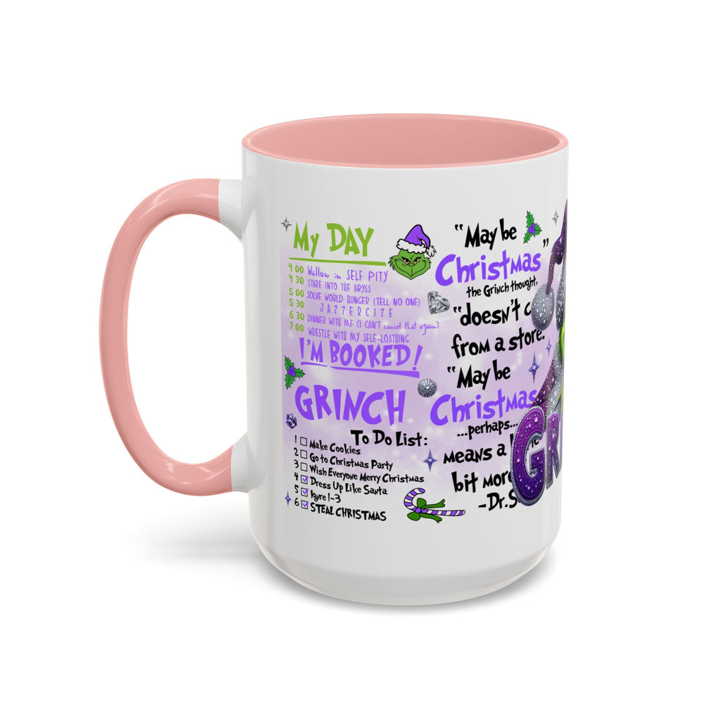 Grinchy Accent Coffee Mug - Fun Holiday Gift, Christmas Decor, Grinch Fan Merchandise, Unique Coffee Cup, Holiday Humor
