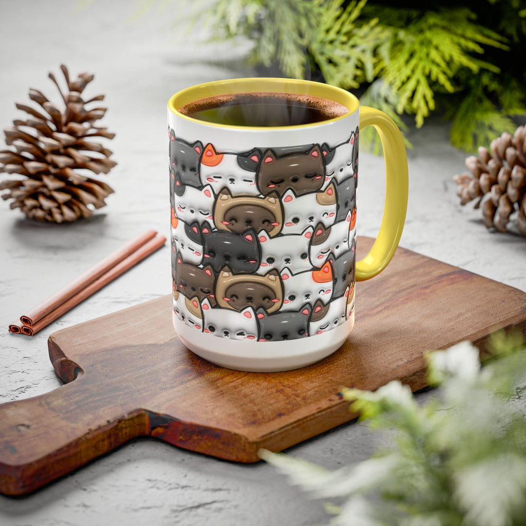 Colorful Cat Mugs - Cute Pet Lover Gift, Cat-Themed Coffee Cup, Cat Lover's Mug, Fun Kitchen Decor, Feline Art Drinkware