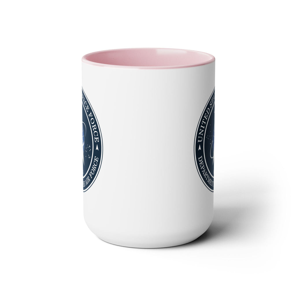 United States Space Force #SpaceForce Two-Tone Coffee Mugs, 15oz