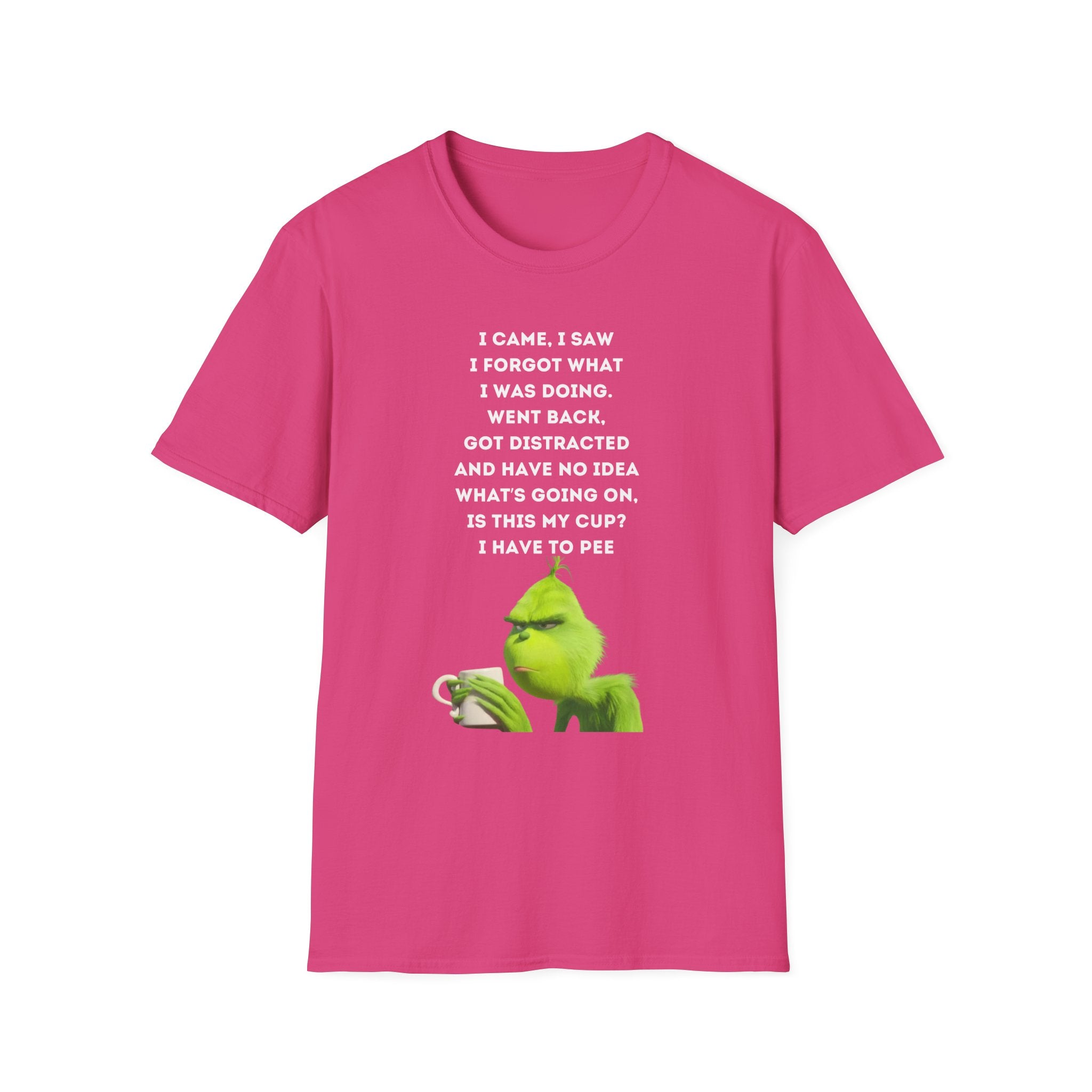 Forgetful Grinch Coffee T-Shirt | Funny Meme Holiday Tee