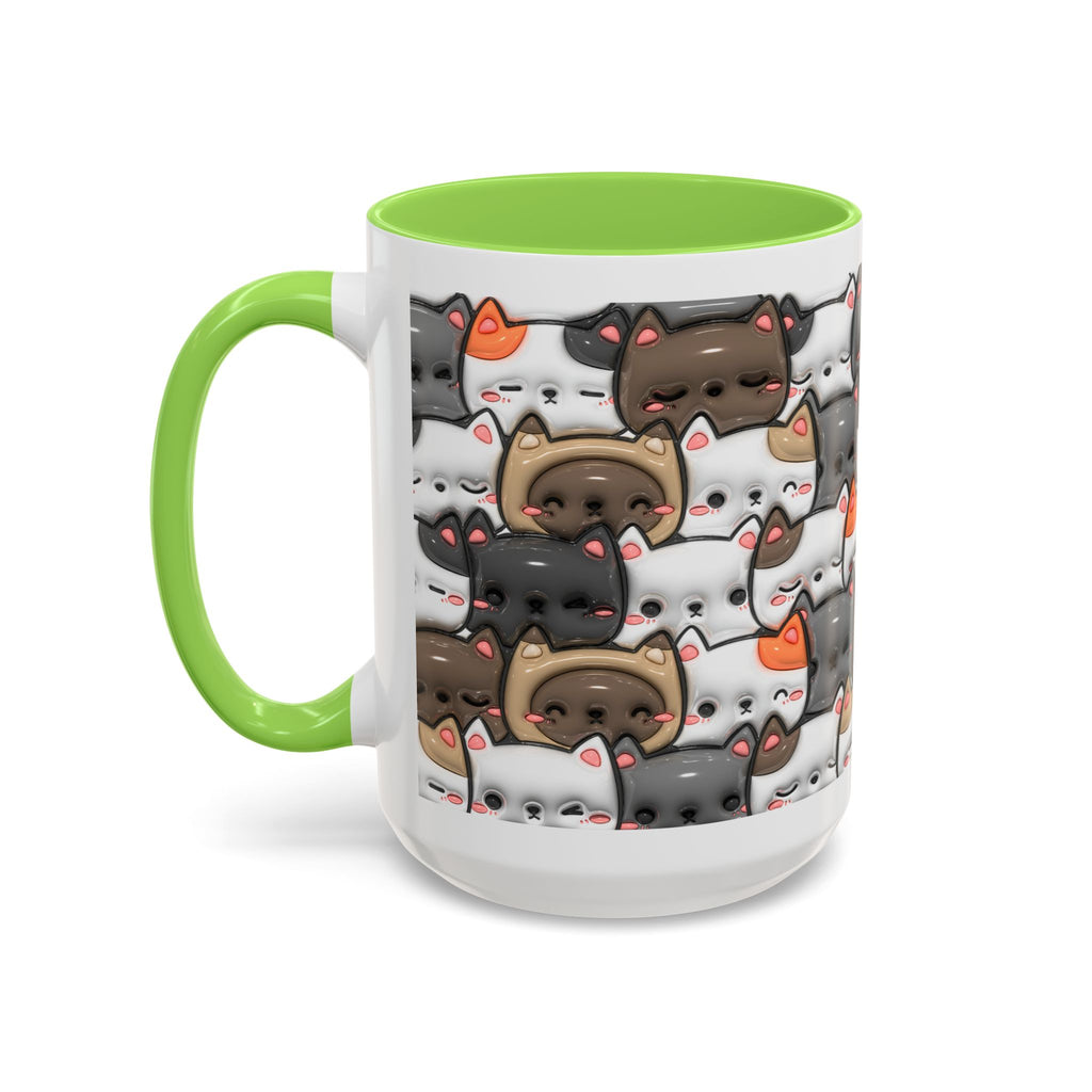Colorful Cat Mugs - Cute Pet Lover Gift, Cat-Themed Coffee Cup, Cat Lover's Mug, Fun Kitchen Decor, Feline Art Drinkware