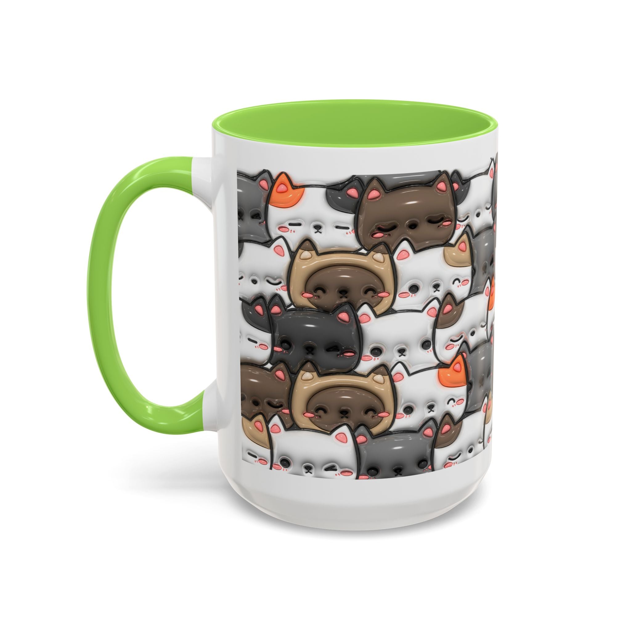 Colorful Cat Mugs - Cute Pet Lover Gift, Cat-Themed Coffee Cup, Cat Lover's Mug, Fun Kitchen Decor, Feline Art Drinkware