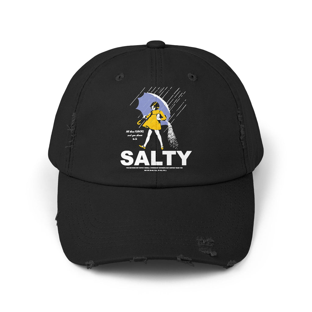 Salty Beach Rain Distressed Cap