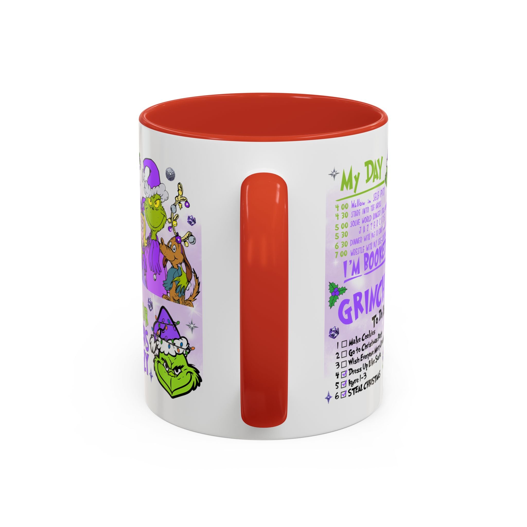 Grinchy Accent Coffee Mug - Fun Holiday Gift, Christmas Decor, Grinch Fan Merchandise, Unique Coffee Cup, Holiday Humor