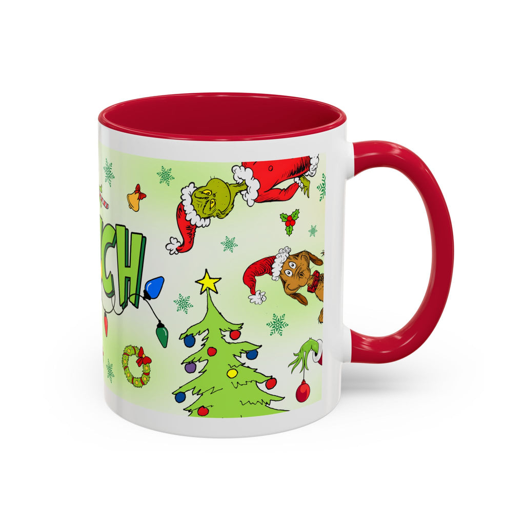Whimsical The Grinch Mugs, Funny Holiday Gift, Christmas Coffee Cup, Festive Drinkware, Grinch Themed Mug