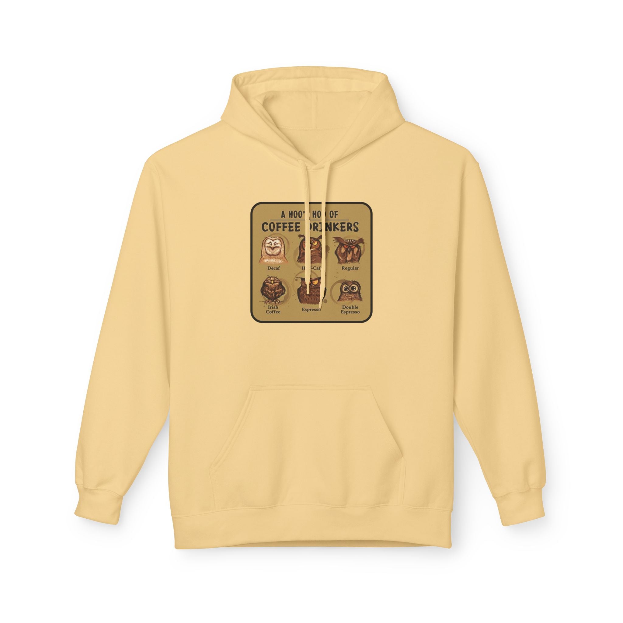 Coffee Drinkers Chart Hoodie | Coffee Types Illustration, Retro Cafe Design