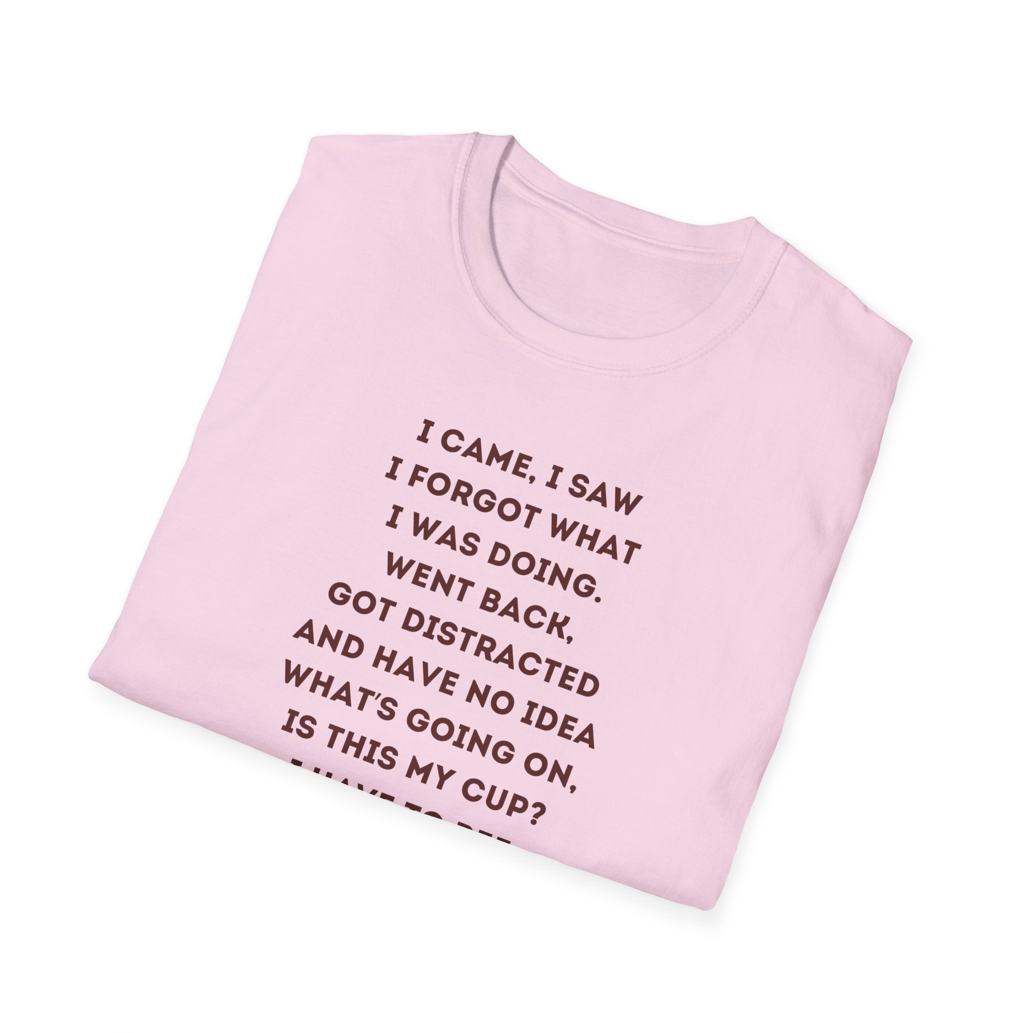 Funny Coffee Memory Poem T-Shirt | Cute Character Holding Coffee