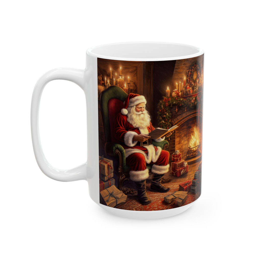 Santa Cozy Christmas Ceramic Mug - Perfect for Warm Drinks, Christmas Gift, Winter Decor, Coffee Lover, Seasonal Mug