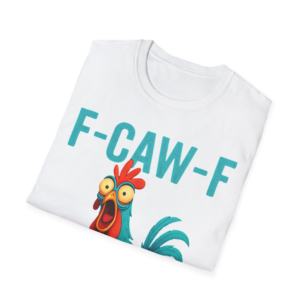 Effects of Coffee - Funny F-Caw-F Chicken T-Shirt, Humorous Tee, Gift for Poultry Lovers, Unisex Relaxed Shirt, Cartoon Animal Shirt