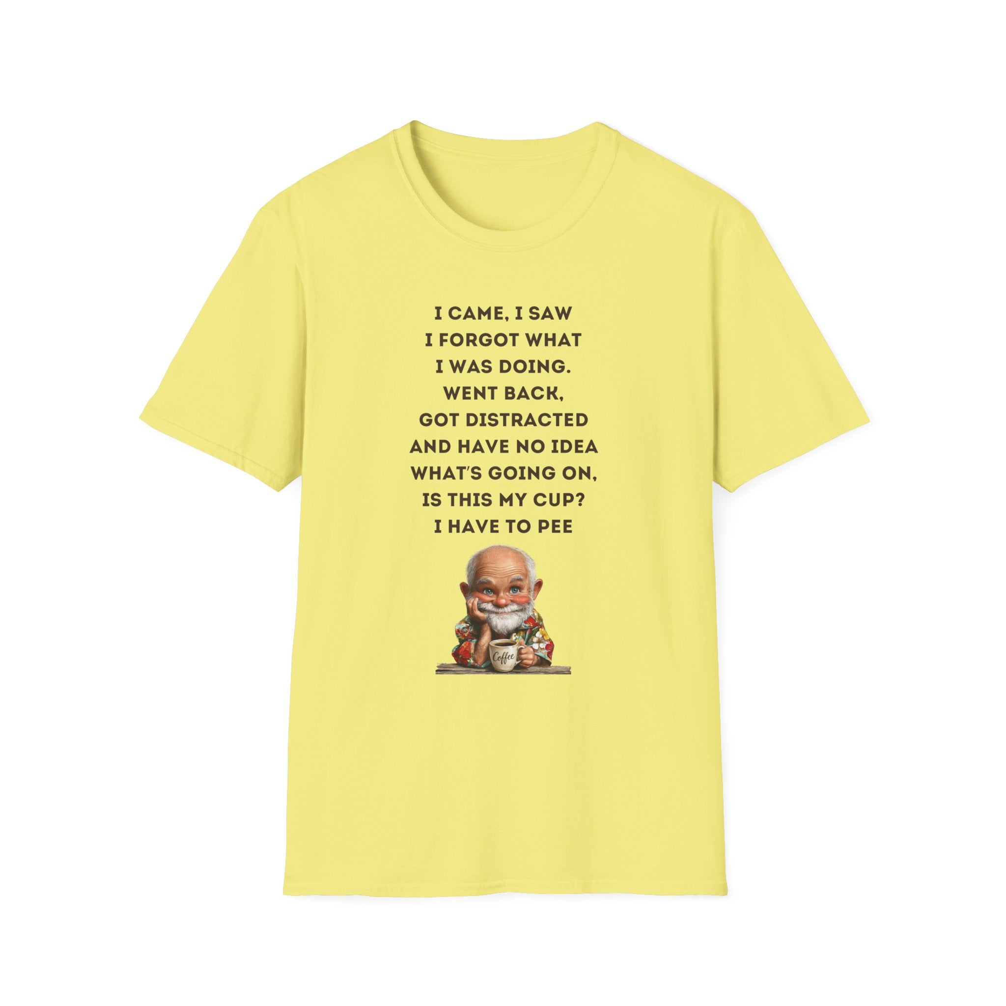 Funny Forgetful Grandpa Quote T-Shirt | Cute Elderly Character Tee