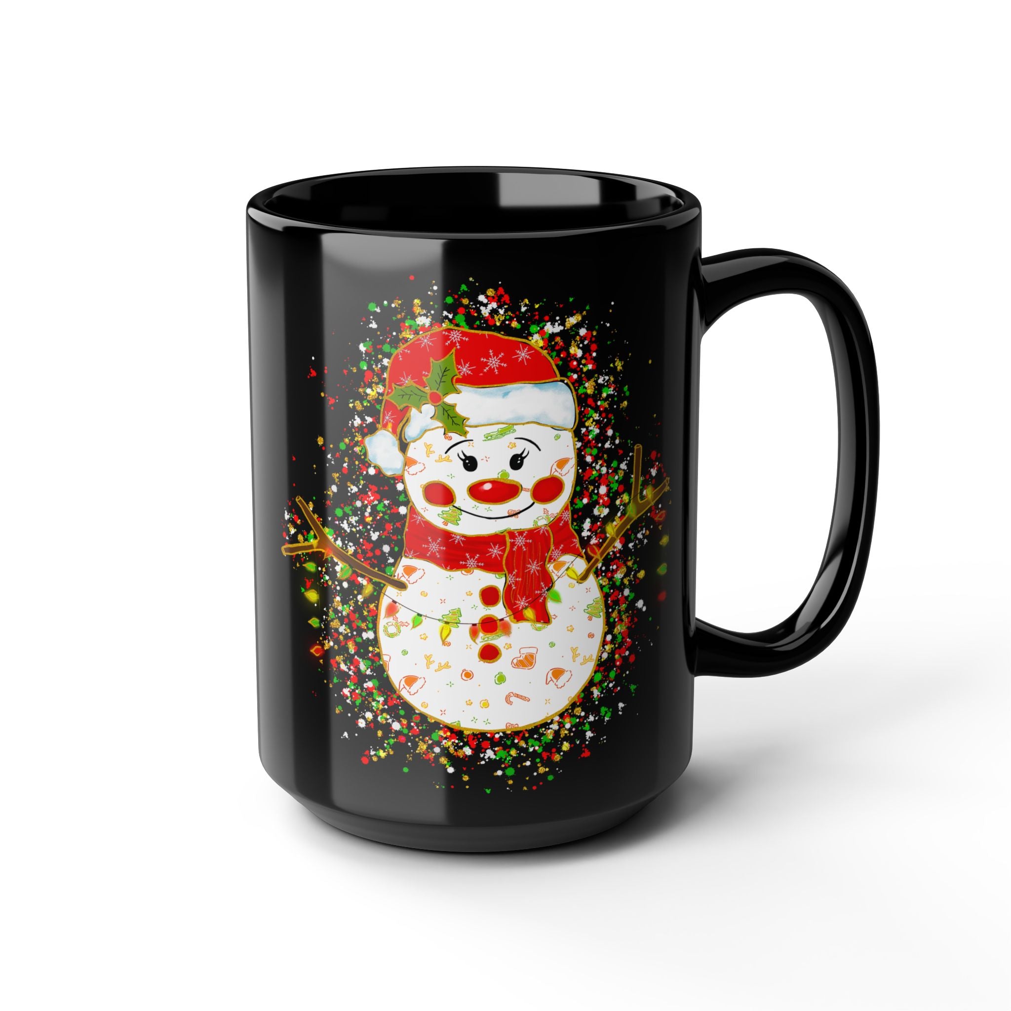 Festive Snowman Mug - Holiday Coffee Cup, Christmas Gift, Snowman Decor, Winter Mug, Hot Cocoa Mug
