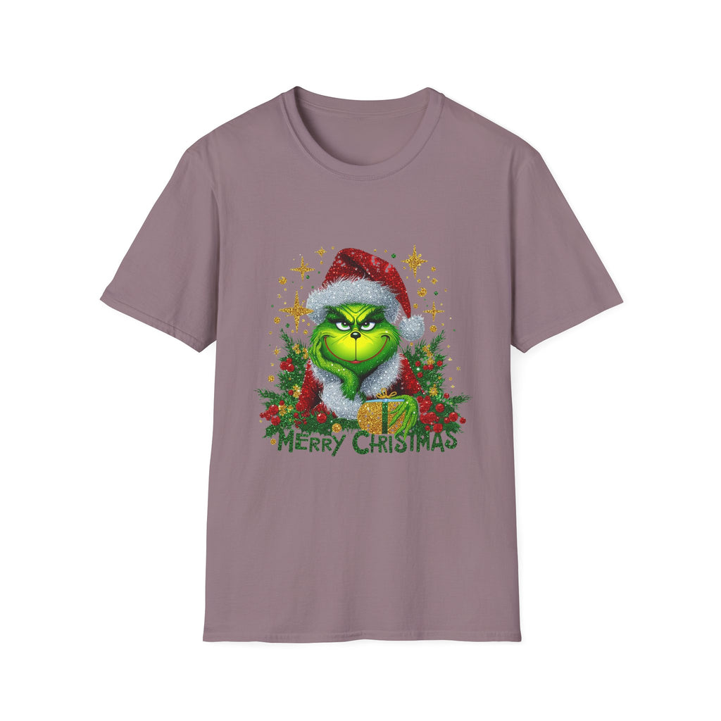 Grinch Christmas T-Shirt | Unisex Softstyle Tee | Merry Christmas Tee | Holiday Gift | Festive Apparel | Cute Grinch Shirt | Xmas Fashion
