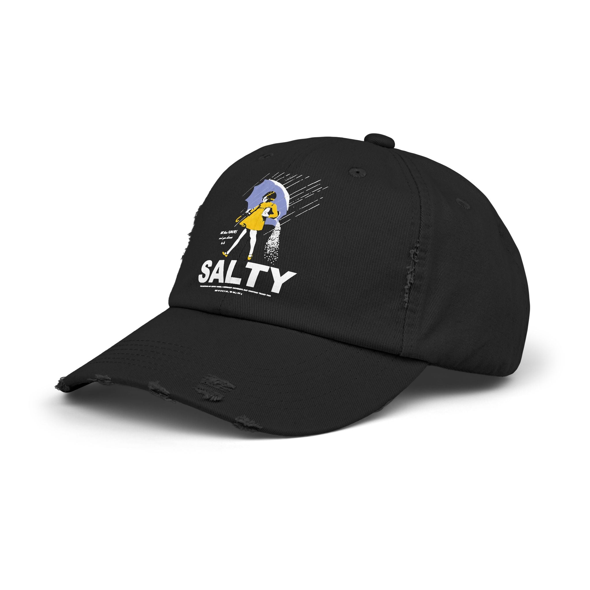 Salty Beach Rain Distressed Cap