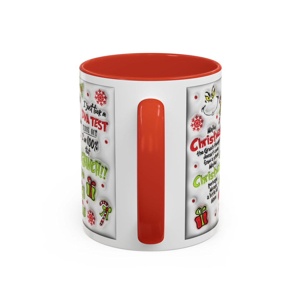 Grinchy Holiday Coffee Mug — "Feeling Extra Grinchy Today" Accent Mug (11/15oz)
