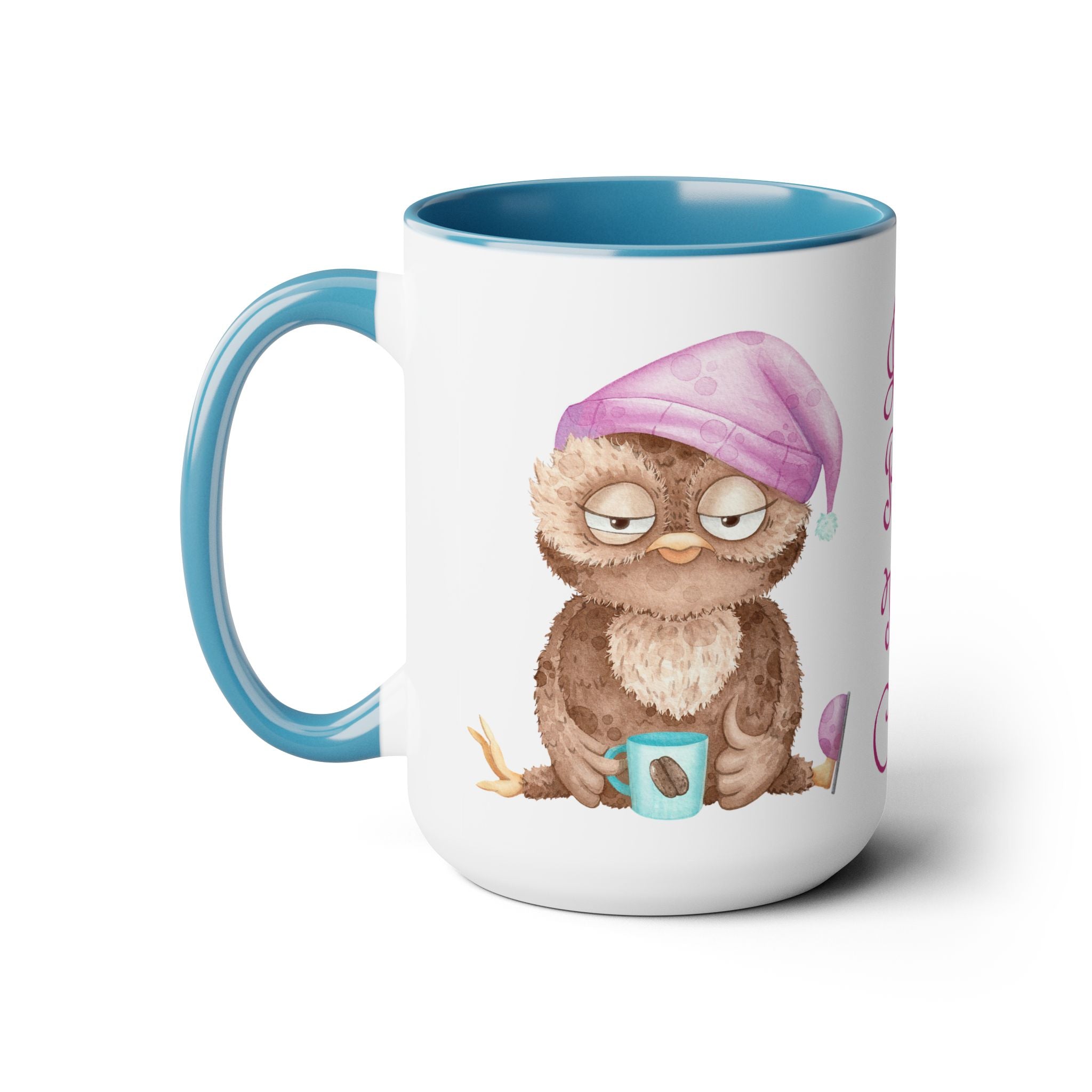 Just Pour The Coffee - Two-Tone Coffee Mugs, 15oz